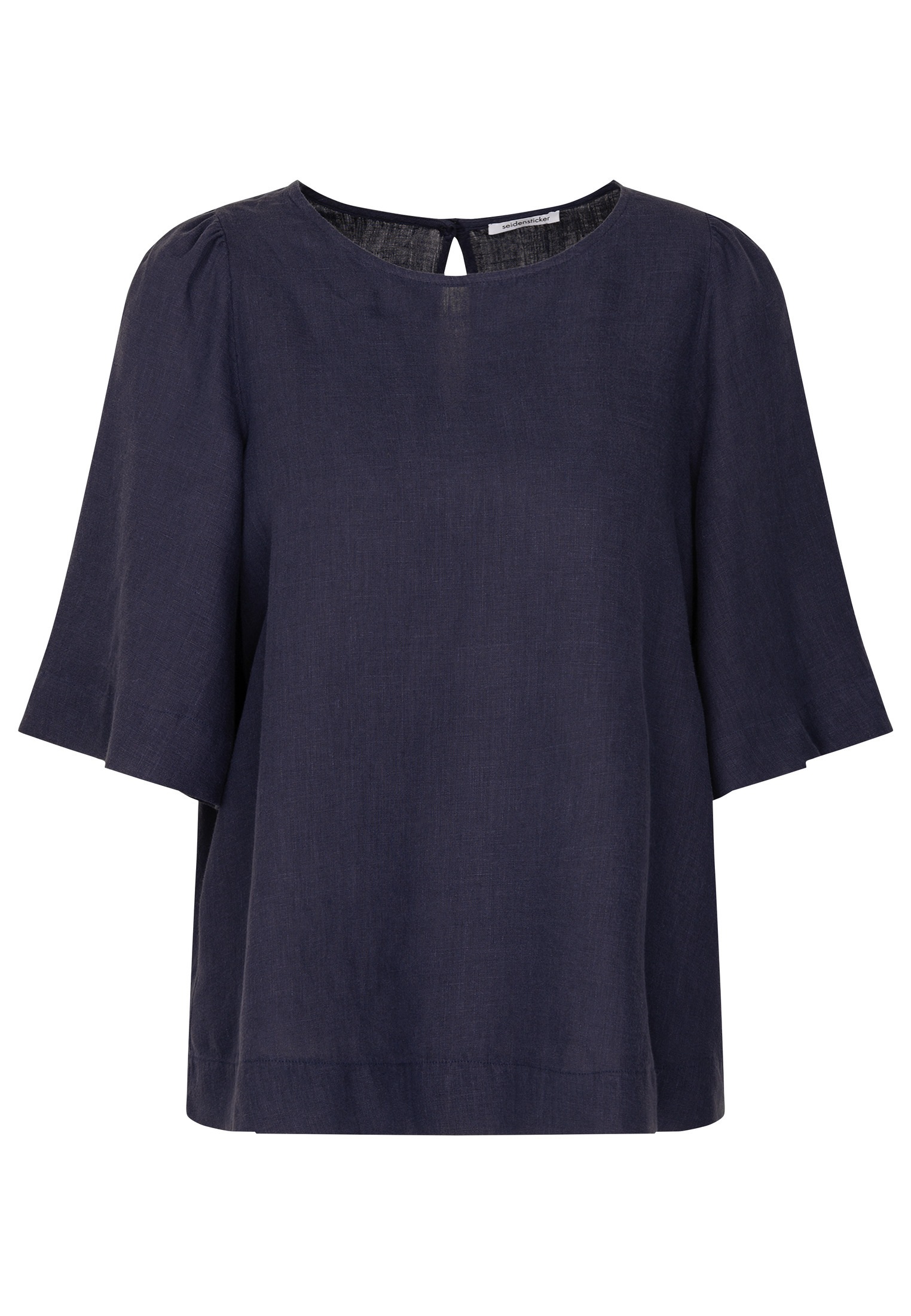seidensticker Shirtbluse »Schwarze Rose« 1/2 Rundhals Uni