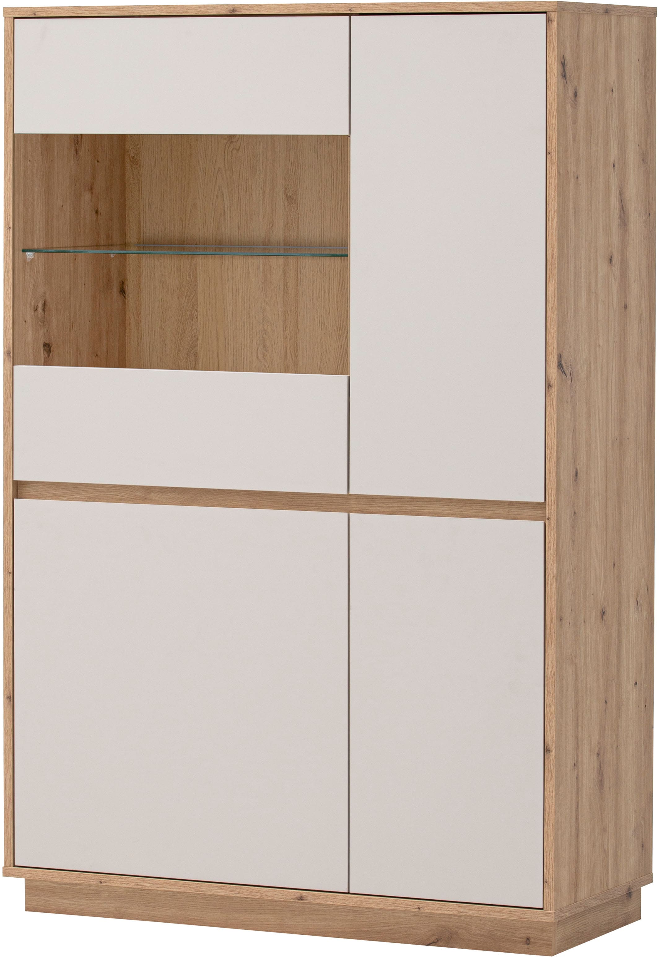 Home affaire Vitrine »Sonora, moderne Glasvitrine, Stauraumelement, Schrank« filigrane Rahmenoptik, ausreichend Stauraum, vielseitig einsetzbar