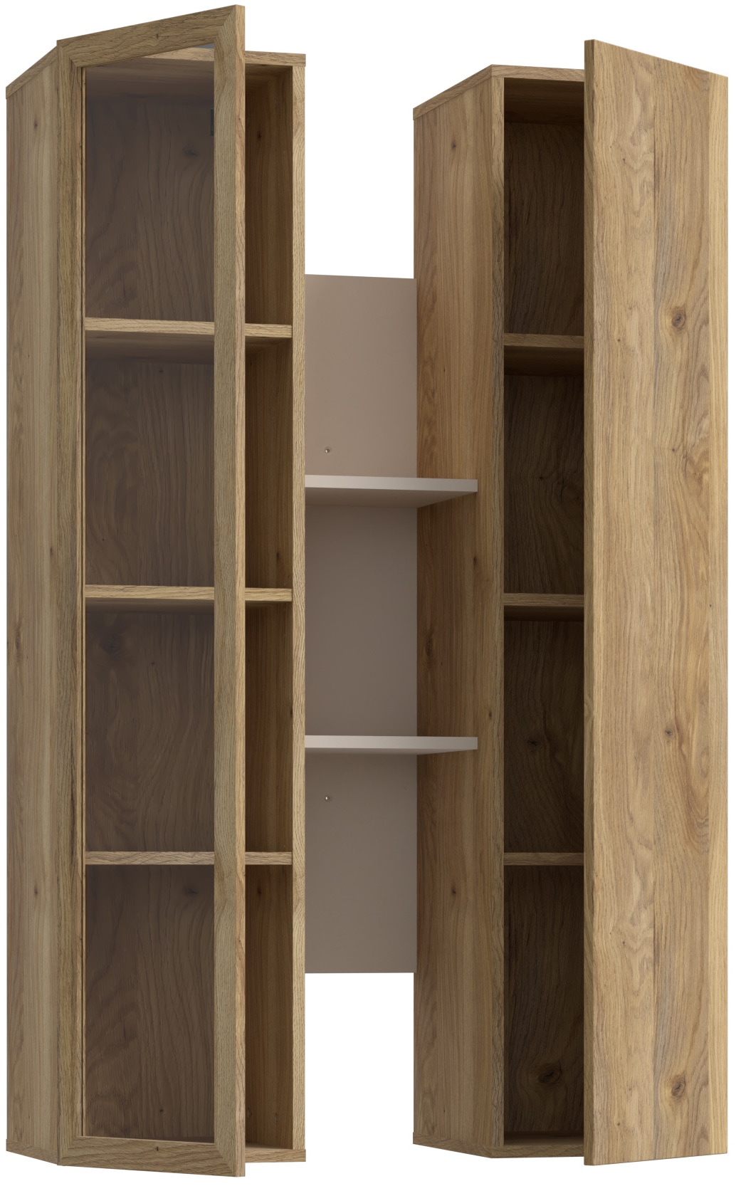 FORTE Vitrine suspendue L/H/P 84,2/134,6/33,9 cm Soft Close, montage mural