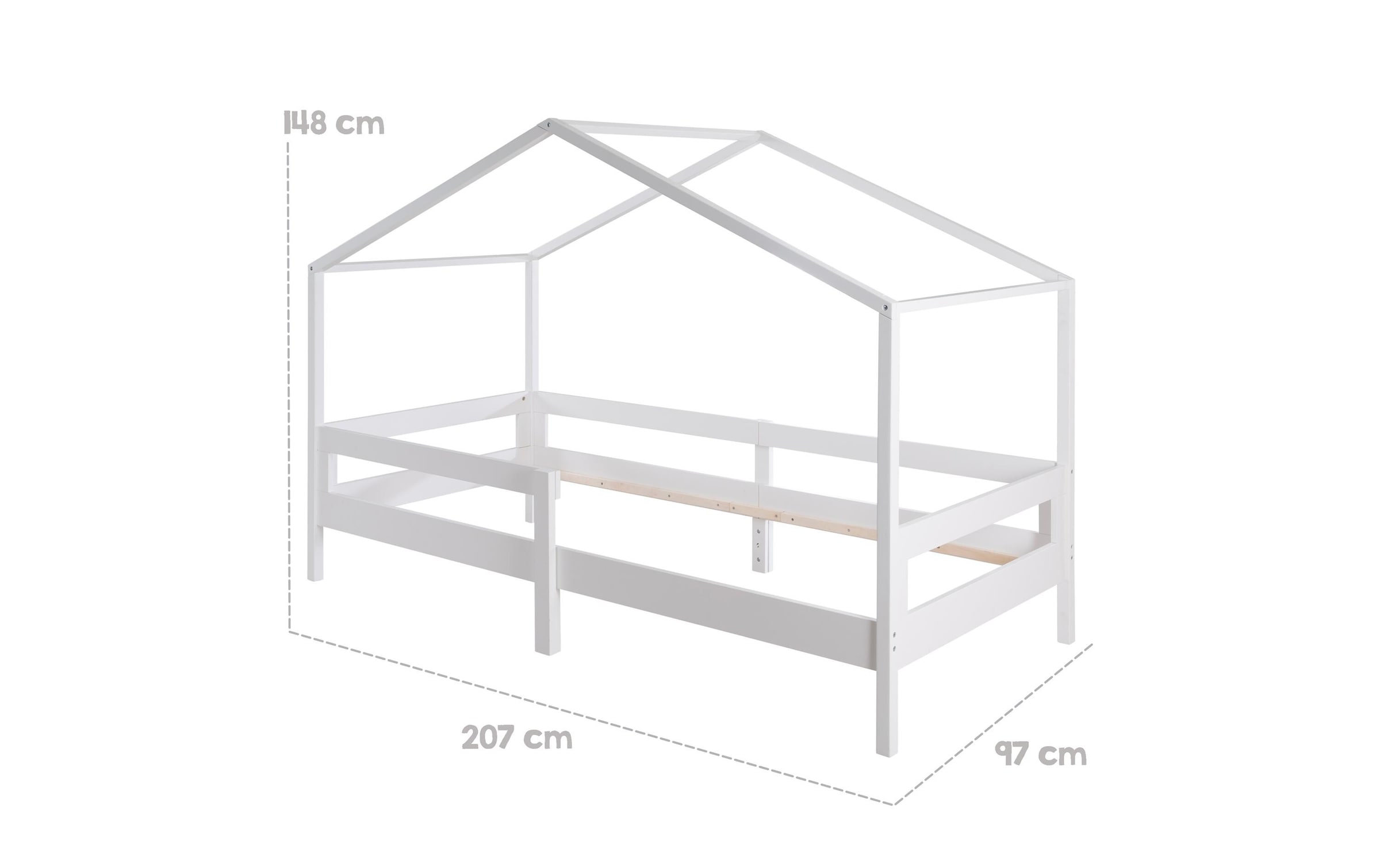 roba® Lit d'enfant »Hausbett 90 x 200 cm«