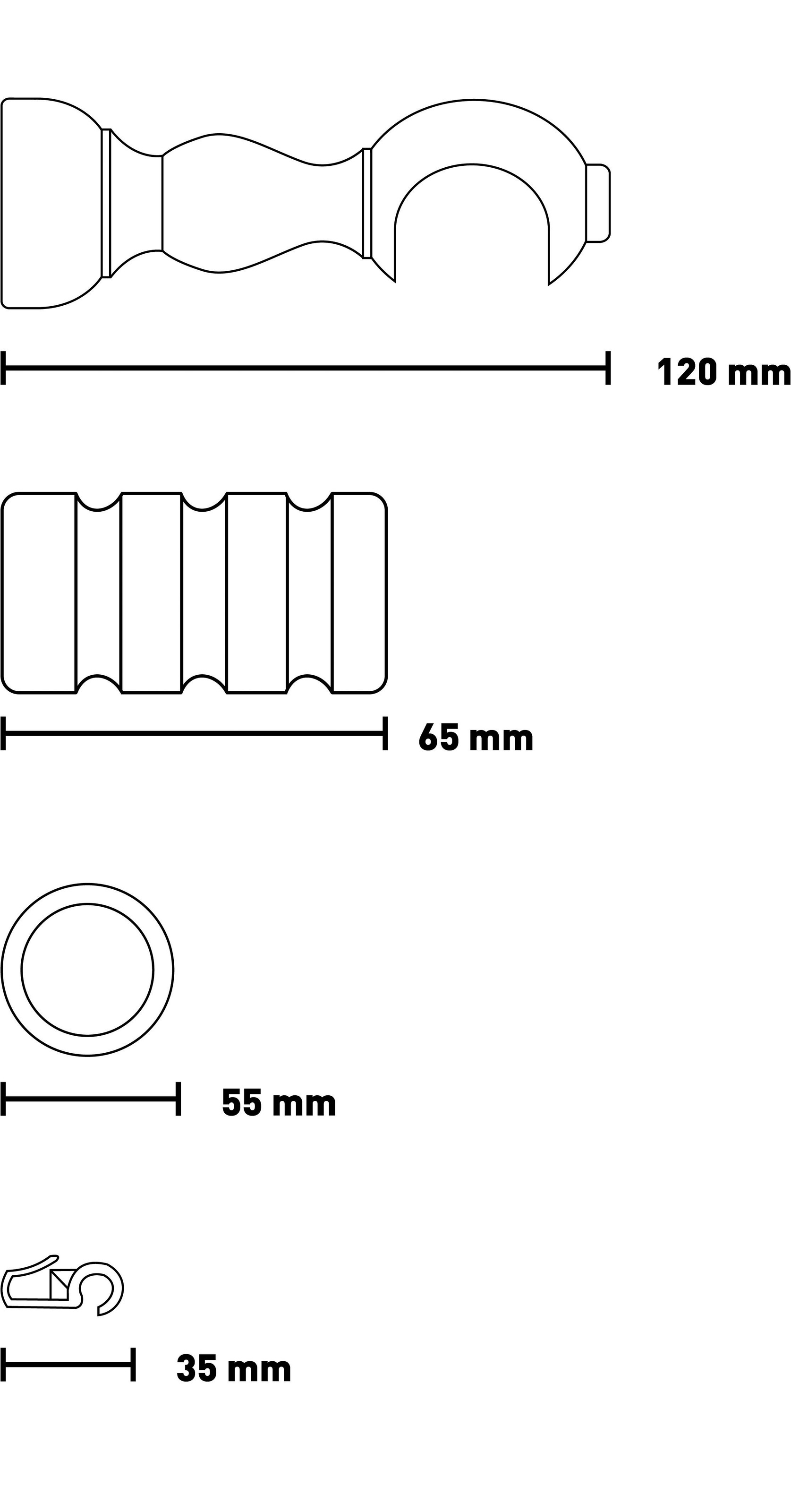 SN DECO GROUP Gardinenstange »Pisa« 1 läufig-läufig Fixmass