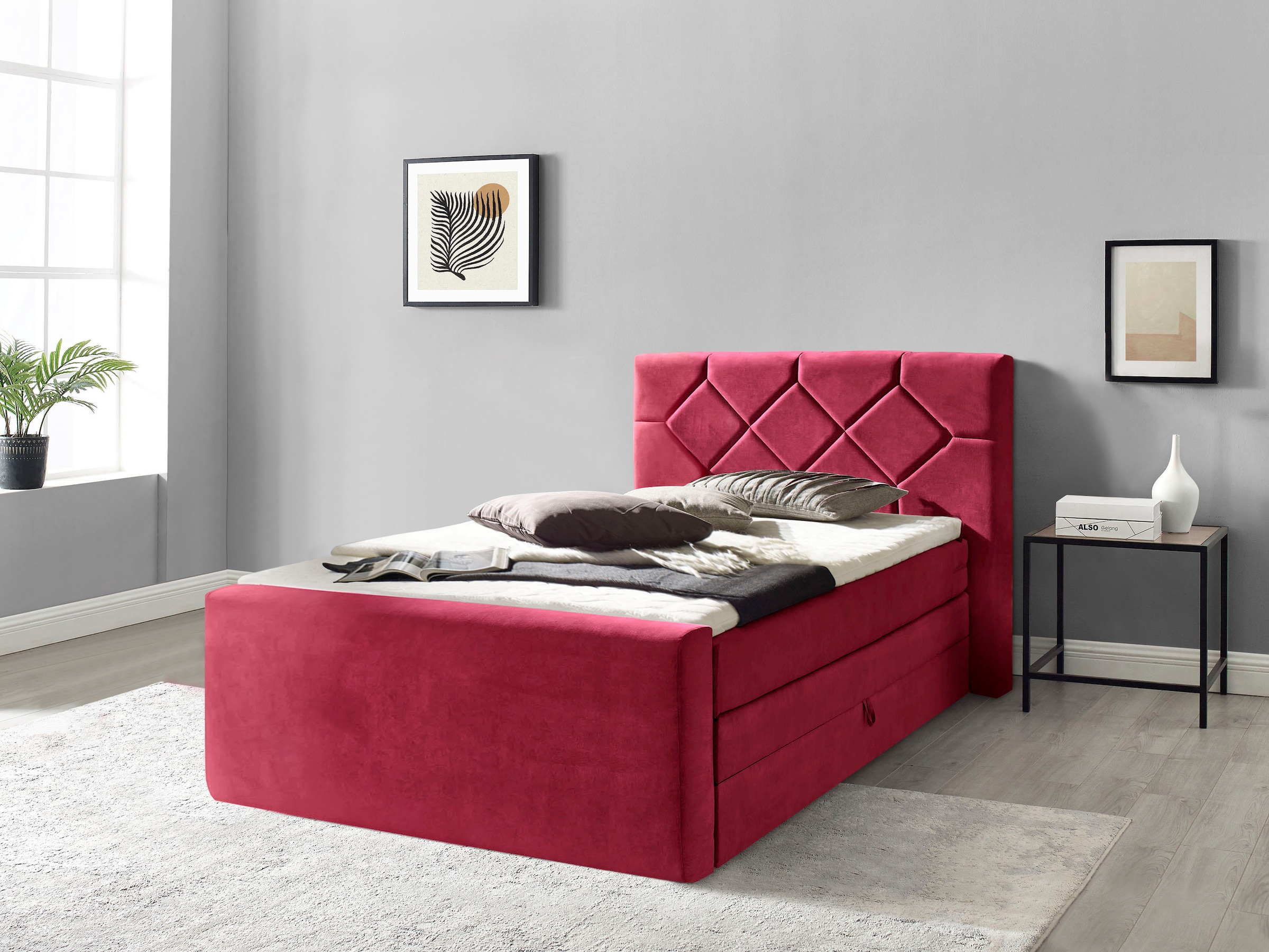 Home affaire Lit boxspring »Atlanta« incluant topper et coffre de lit