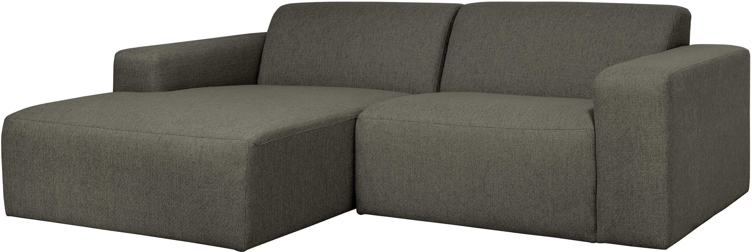INOSIGN Ecksofa »Koa, 228 cm, L-Form, Modulsofa in Cord, Chenille, Struktur, Webstoff« Designsofa, weicher Lounge-Sitzkomfort, Welleunterfederung, bodentief