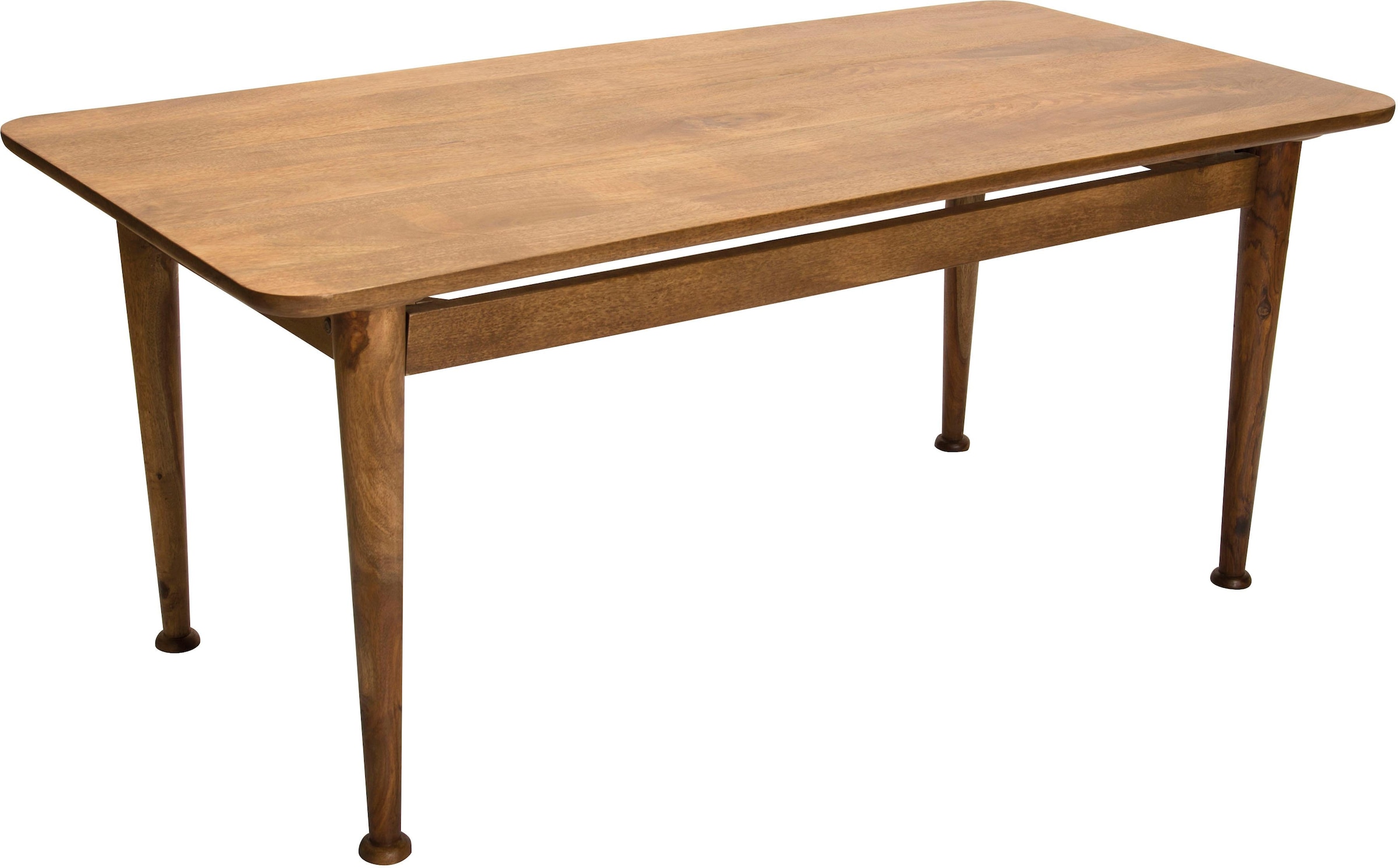 SIT Esstisch »Vaduz 180 x 90 cmaus Mangoholz Massivholz« Markante Holzbeine mit dekorativen Absätzen in Tellerform