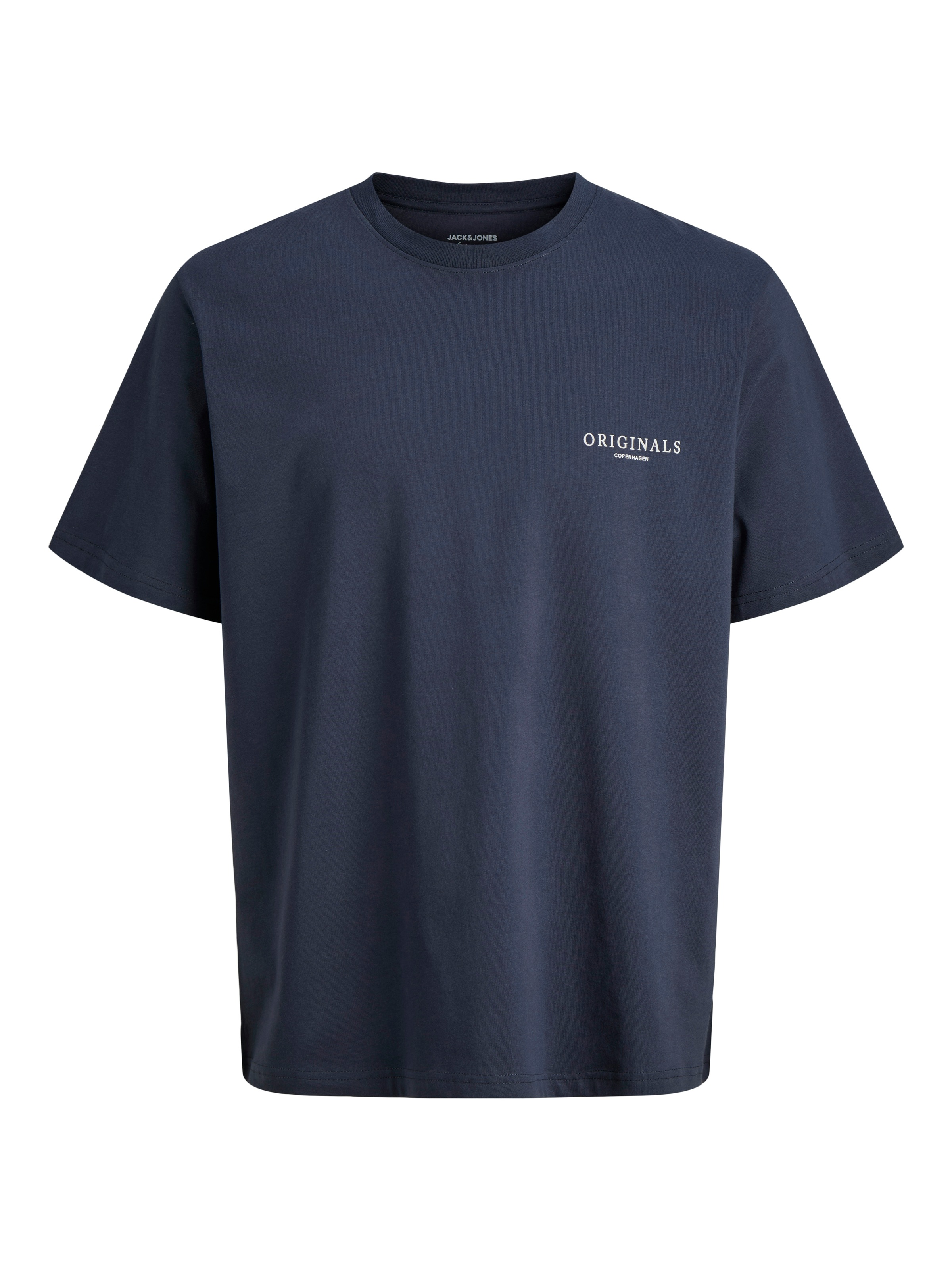 Jack & Jones T-shirt à manches courtes »JORMONTAUK AOP BACK TEE SS CREW NECK« coton, coupe régulière