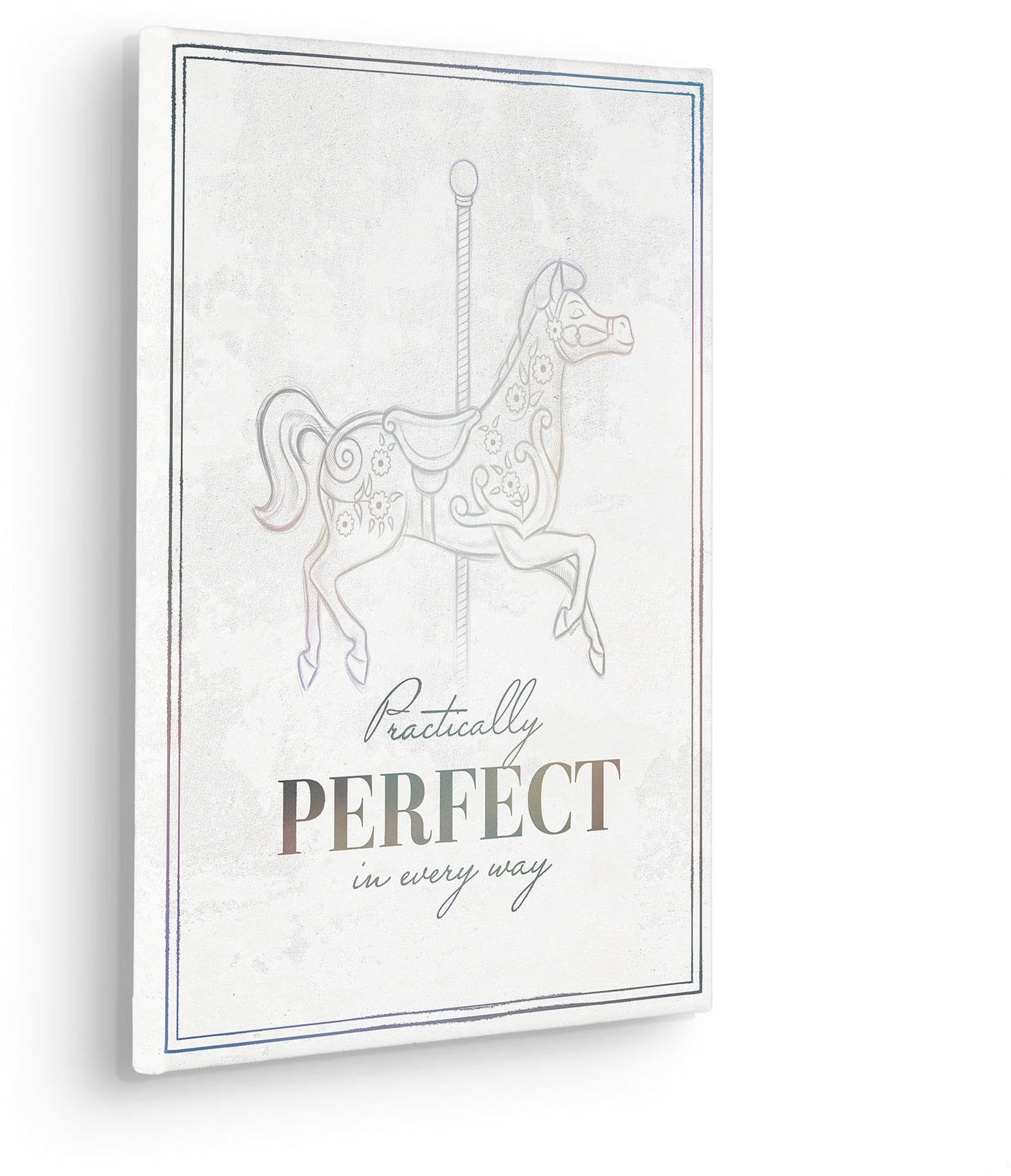 Komar Tableau sur toile »Mary Poppins Pretty Perfect - Grösse 30 x 40 cm« 30 x 40 cm (Breite x Höhe), 1 cuis tlg. Keilrahmenbild mit Echtholzrahmen, Kinderzimmer