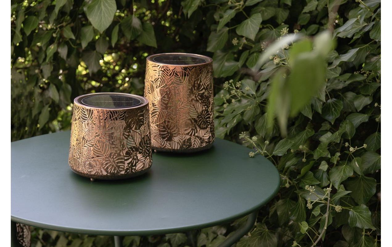 STT Laterne »Antic Mini Jungle Bronze« Dekorative Solar-Laterne aus Metall für Drinnen und Draussen