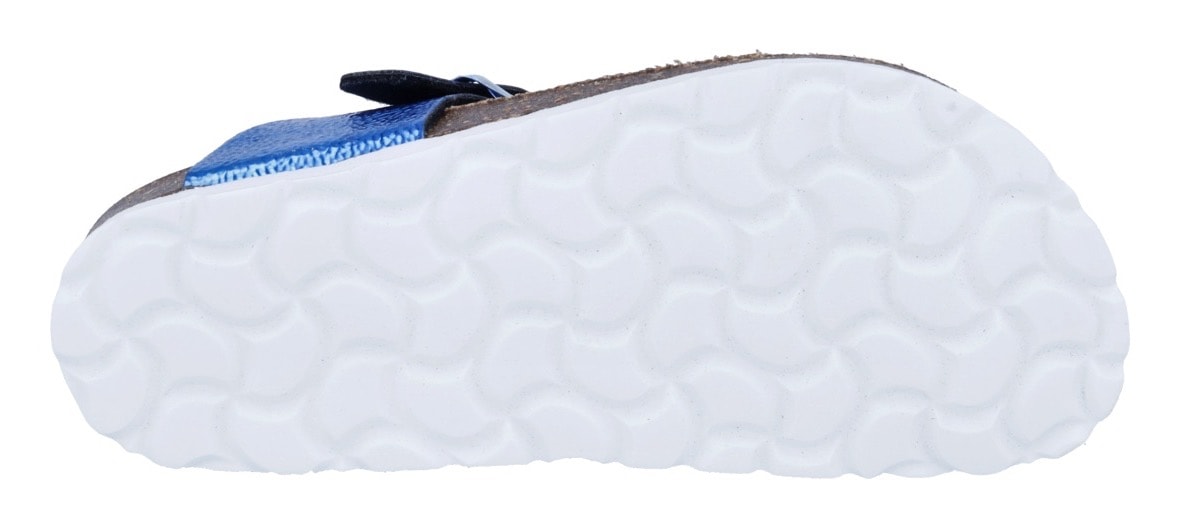 Richter Zehentrenner »Bio WMS: weit«  Pantolette mit Metallic Look, Grössenschablone zum Download