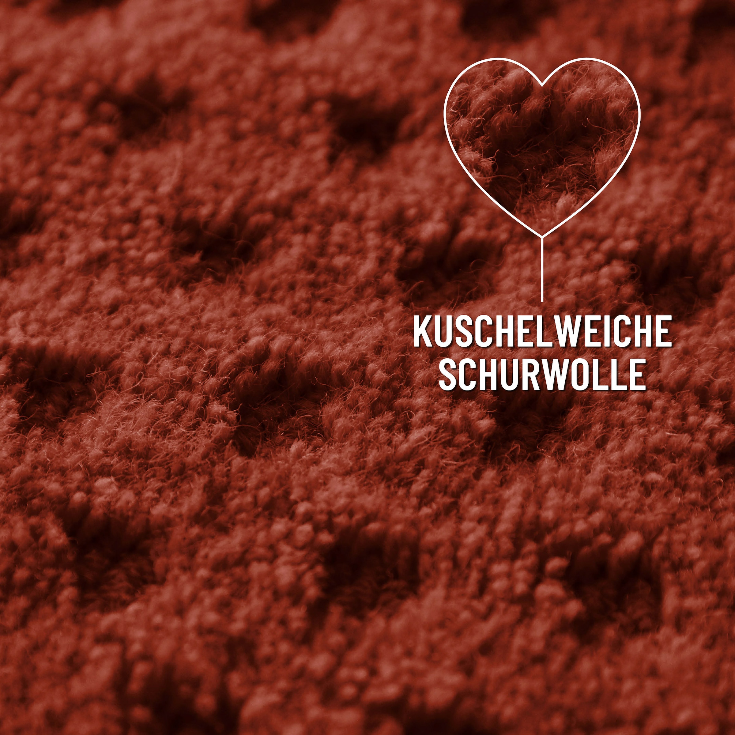 Wecon home Teppich »Castello THREE« rechteckig 7 mm Höhe Schurwolle, Kurzflor mit Hoch-Tief-Effekt, Wohnzimmer, Punktmuster