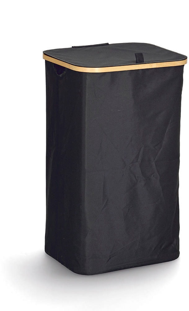 Zeller Present Panier à linge Bambusbogen und Klettverschluss