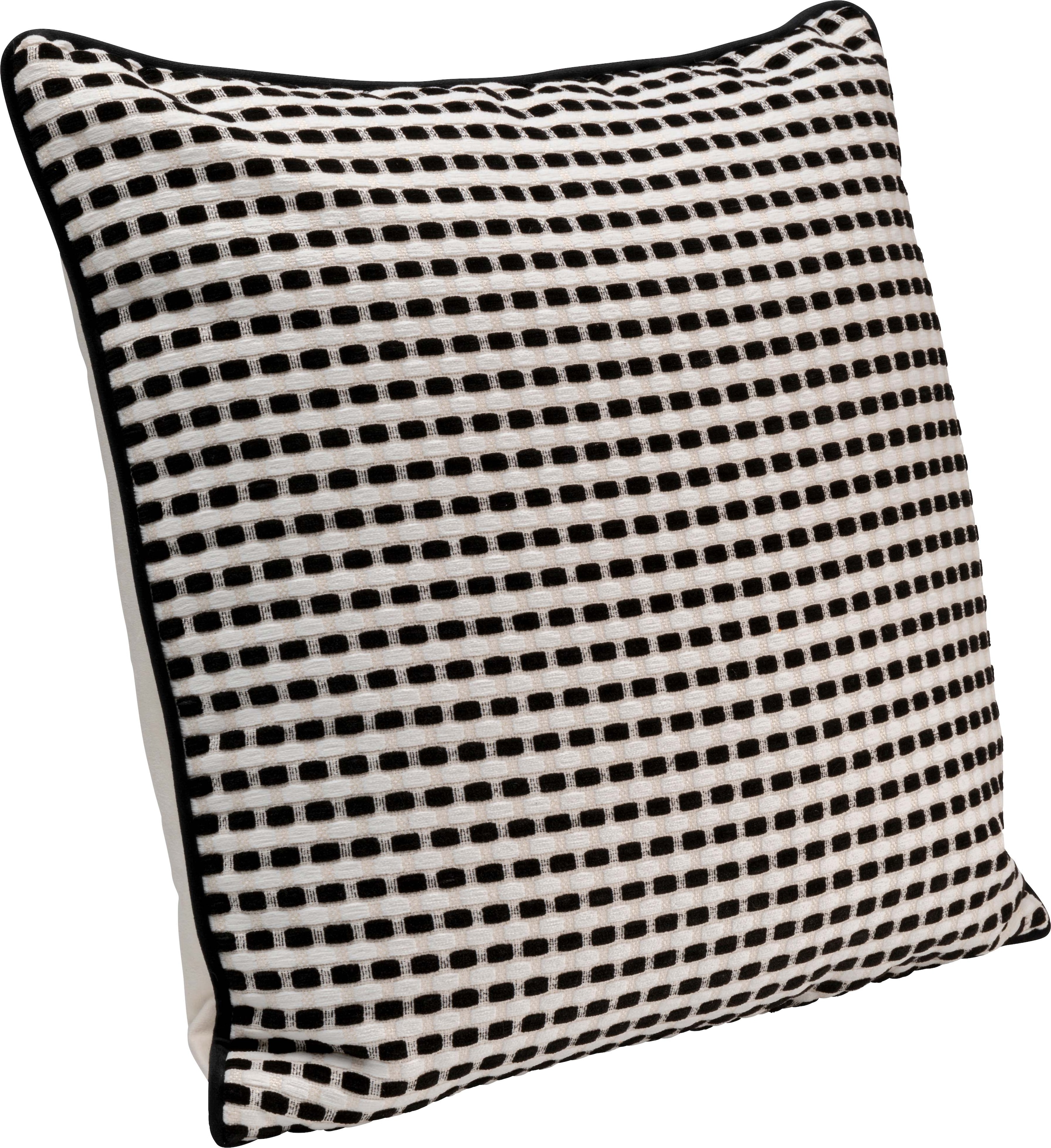 Kare Design Coussin décoratif »Jacky, Kissenhülle mit Füllung, 45x45 cm« stützt Kopf und Nacken angenehm und sorgt für erholsamen Schlaf