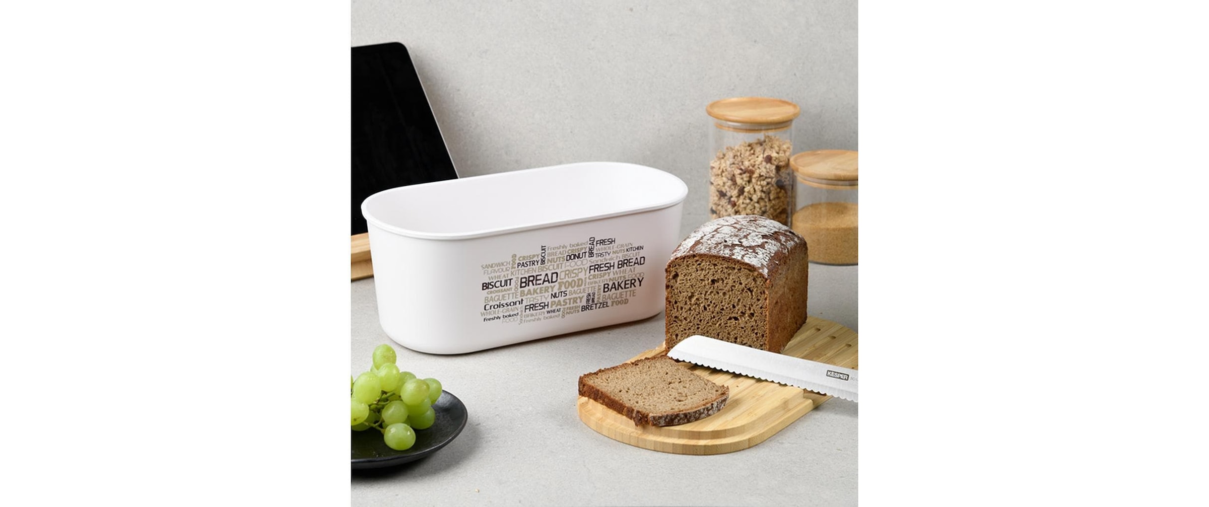 KESPER® Boîte à pain »Brotbox, FSC« Couvercle utilisable comme planche à découper