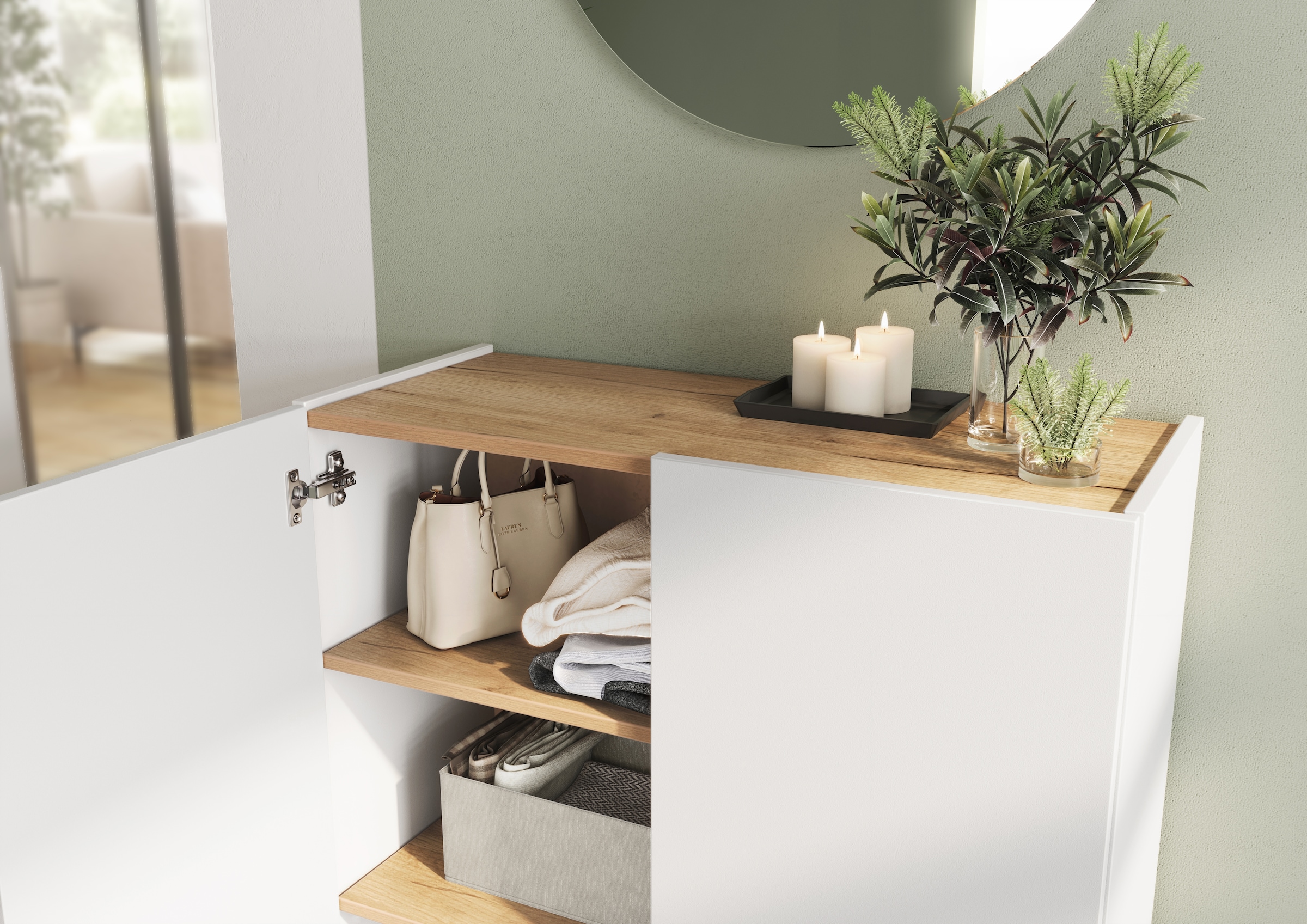 GERMANIA Armoire à chaussures »Alviano« 1 cuis tlg. Platz für bis zu 12 Paar Schuhe