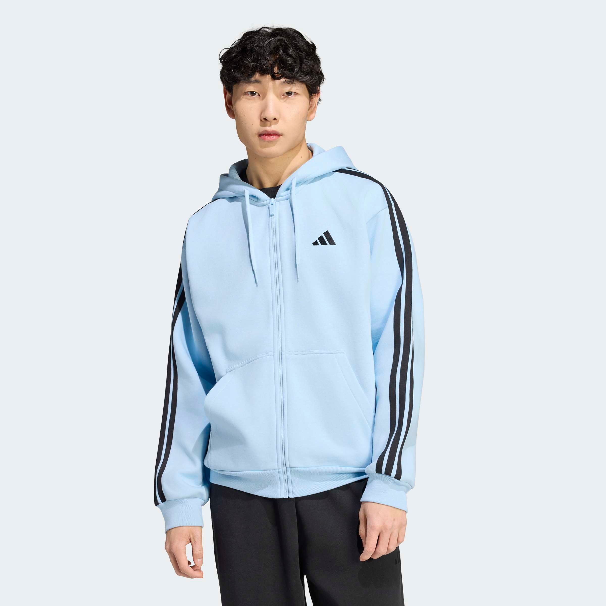 adidas Sportswear Kapuzensweatshirt »M 3S FL FZ HD«, sportlicher Stil, mit Kapuze, mit angesetzten Ärmelbündchen
