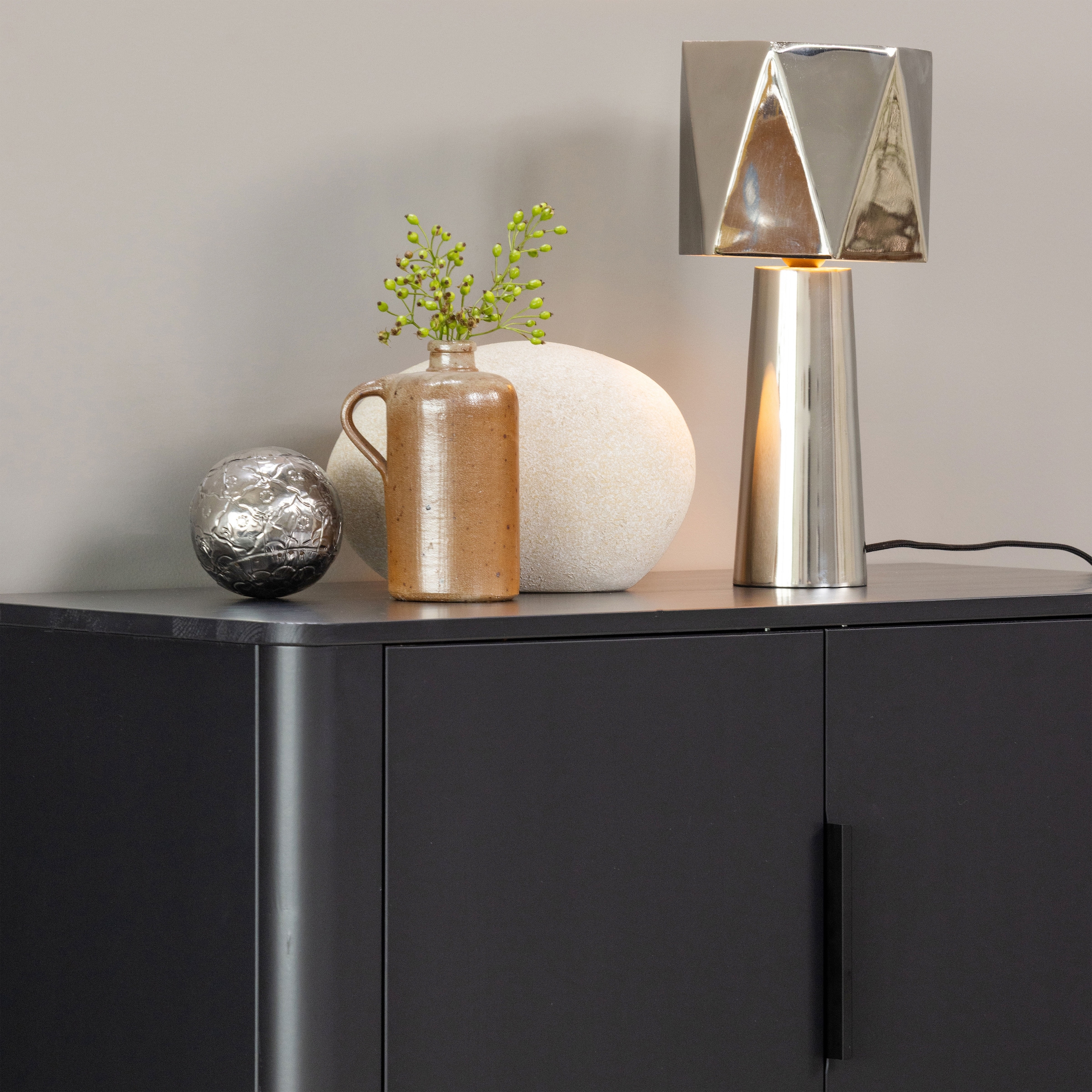 WOOOD Buffet haut »Gunnar FSC®-Mix Massivkiefer mit Dämpfung Funktion, 85 x 39 x 135 cm« Capacité de charge 15 kg par étagère, facile à monter, grain visible