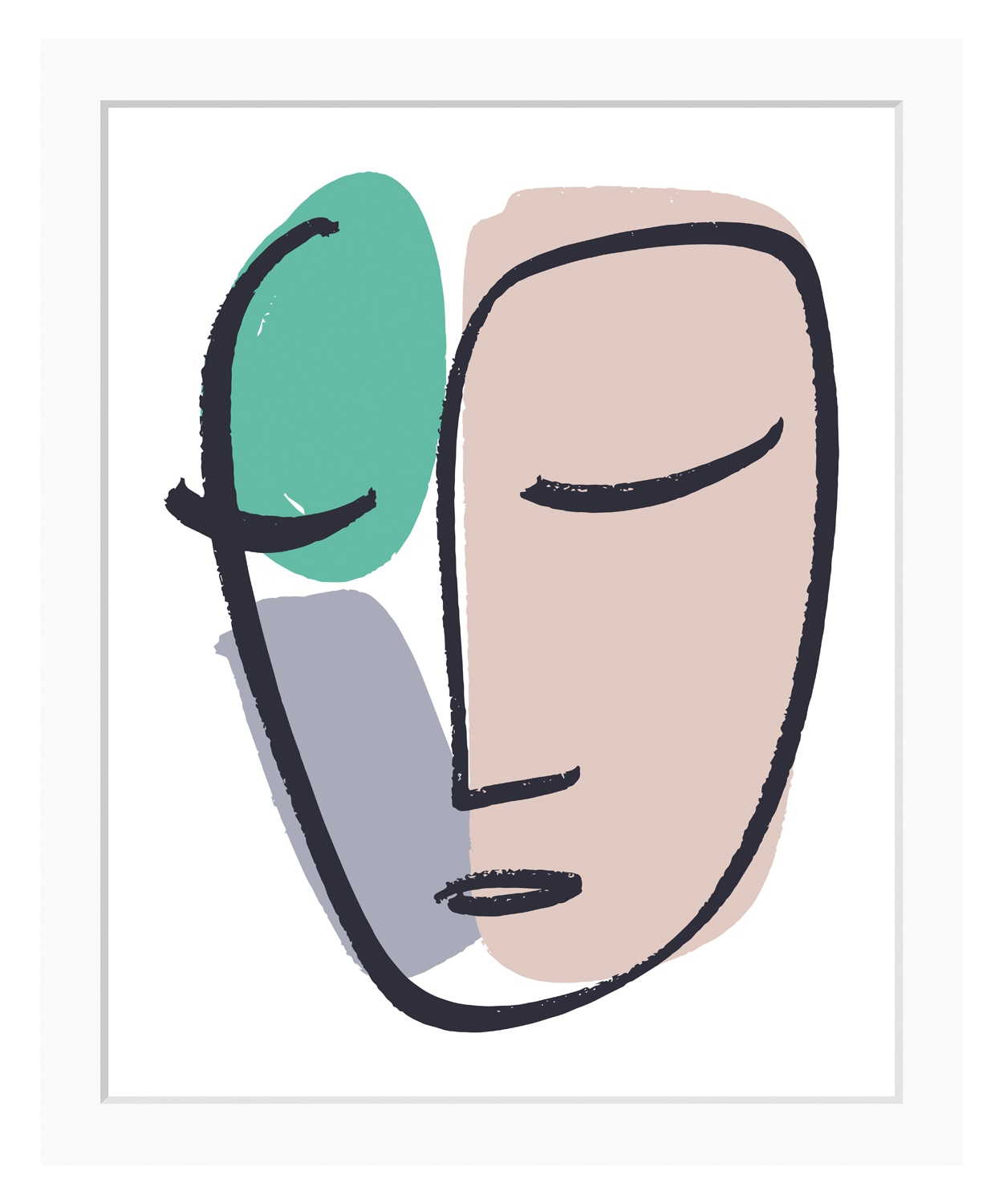 queence Bild »Jil« Abstrakt | Figuren | Frau | Gesicht | Kunst Abstrakt, gerahmt, Frau