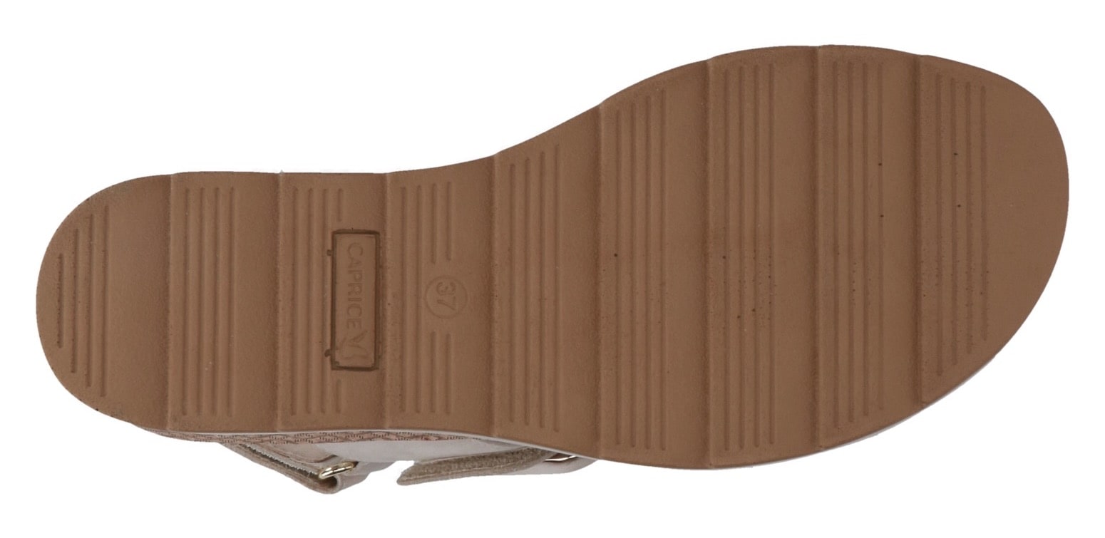Caprice Sandales compensées  , Sommerschuh, Riemchensandale in bequemer Weite