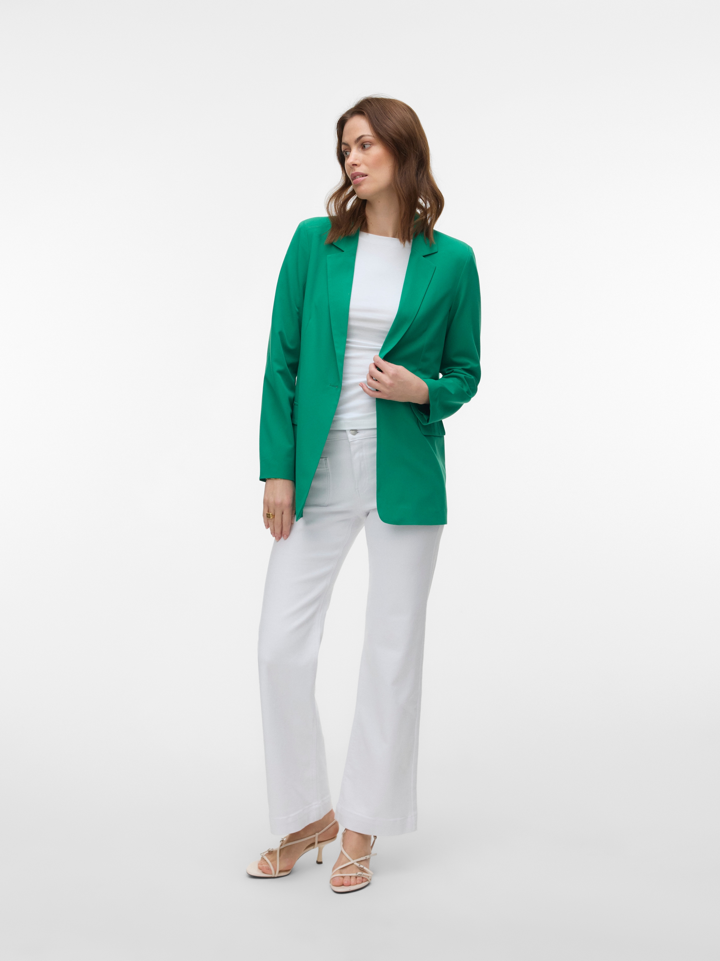 Vero Moda Blazer long »VMZELDA LS LOOSE BLAZER NOOS« forme décontractée, fermeture 1 bouton