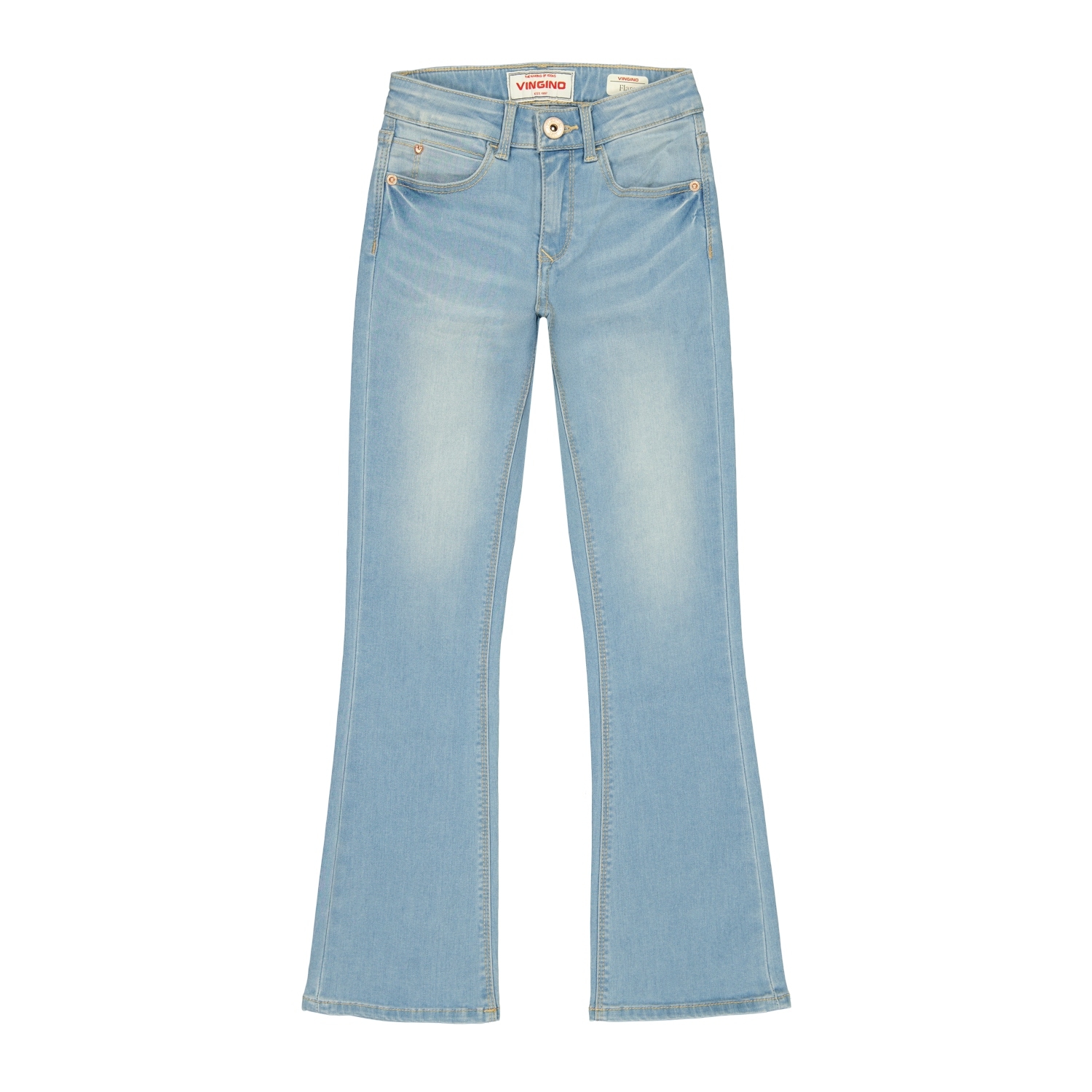 Vingino Jeans à 5 poches »Britte« avec légère évasée et stretch, pour filles