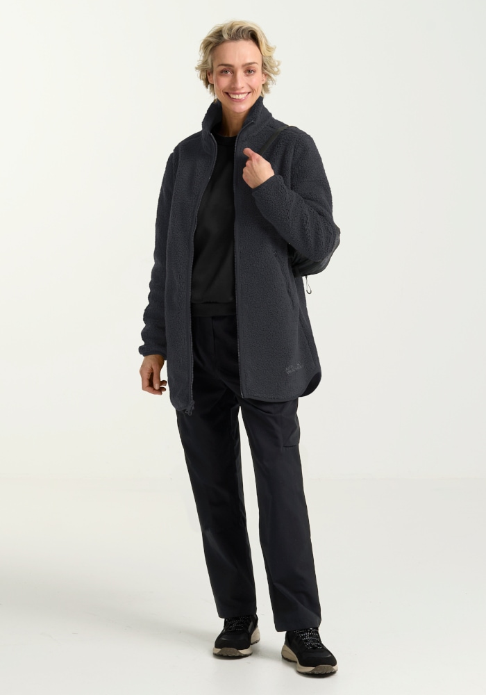 Jack Wolfskin Funktionsmantel »HIGH CURL COAT W« Fleecemantel, warm & winddicht
