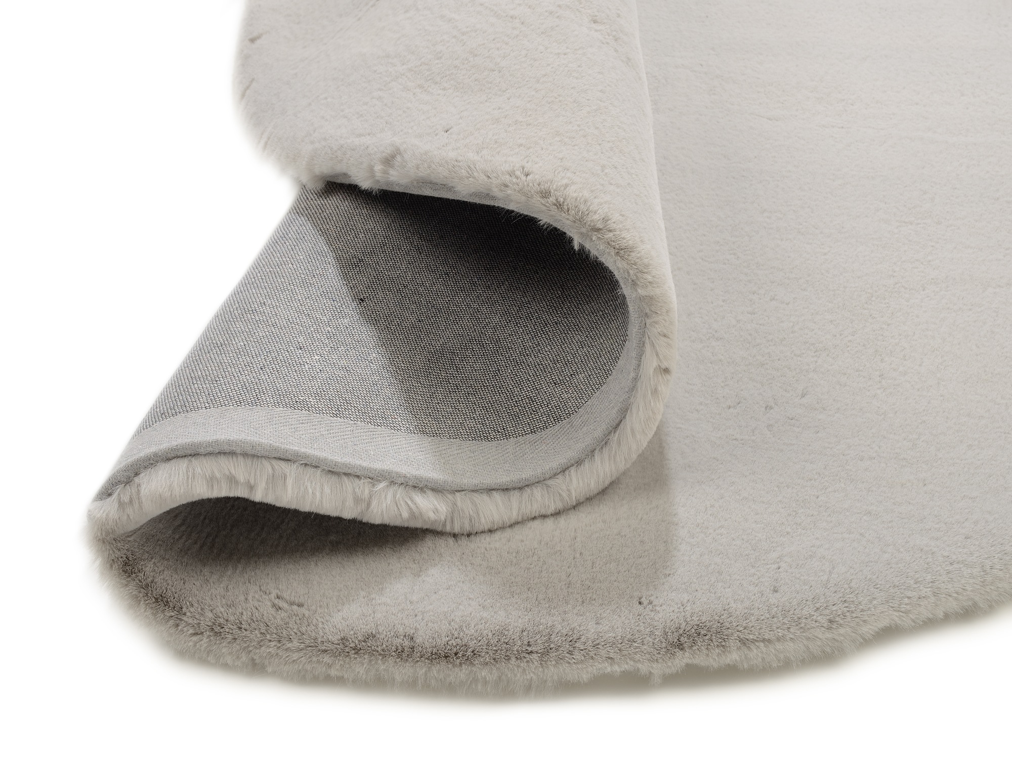 OCI DIE TEPPICHMARKE Hochflor-Teppich »ALISSA« rund 38 mm Höhe Kuschelig weicher Flor, Kaninchen Fell Haptik, getuftet
