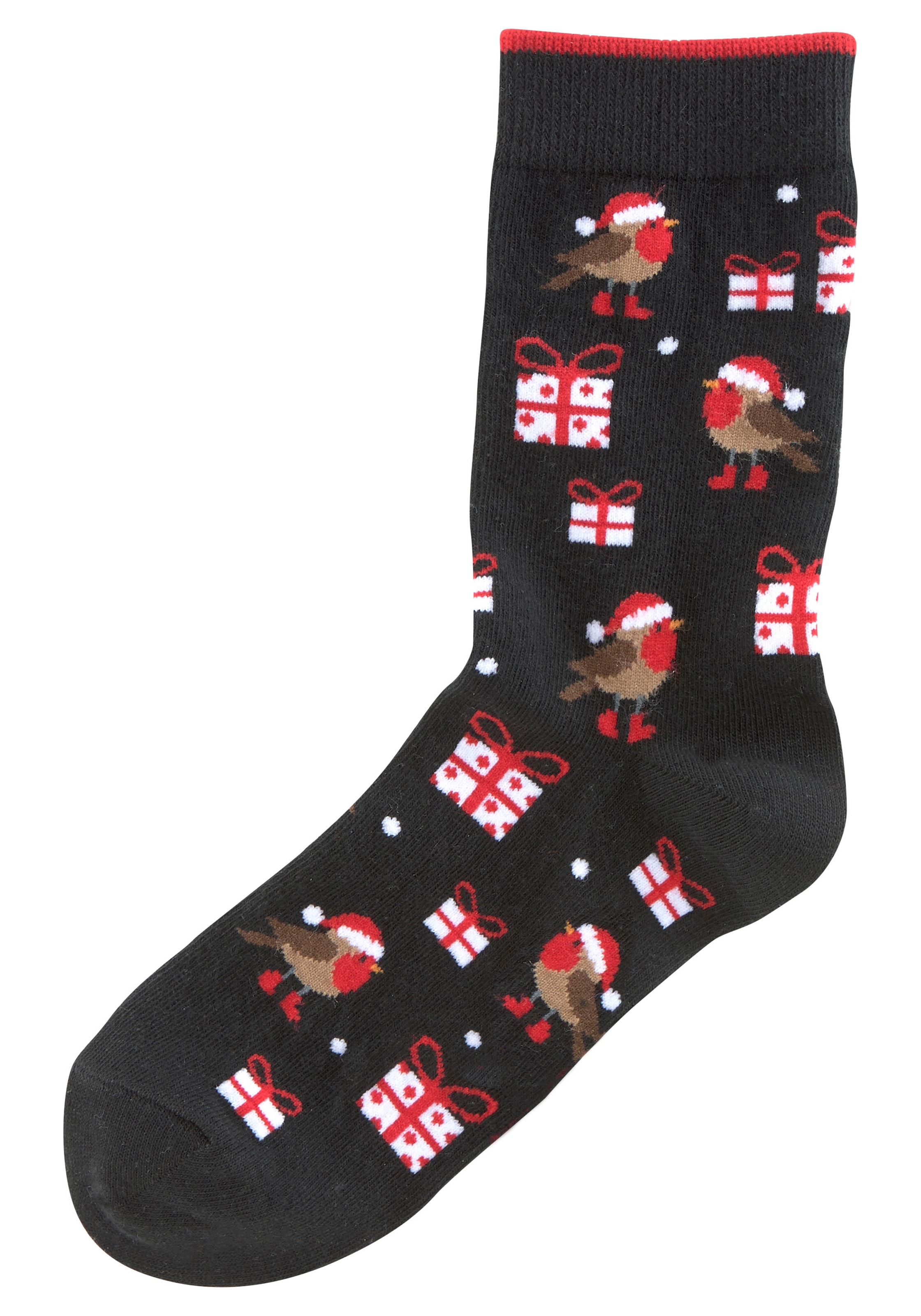 H.I.S Socken Packung, 3 Stk. tlg. mit lustigen Weihnachtsmotiven