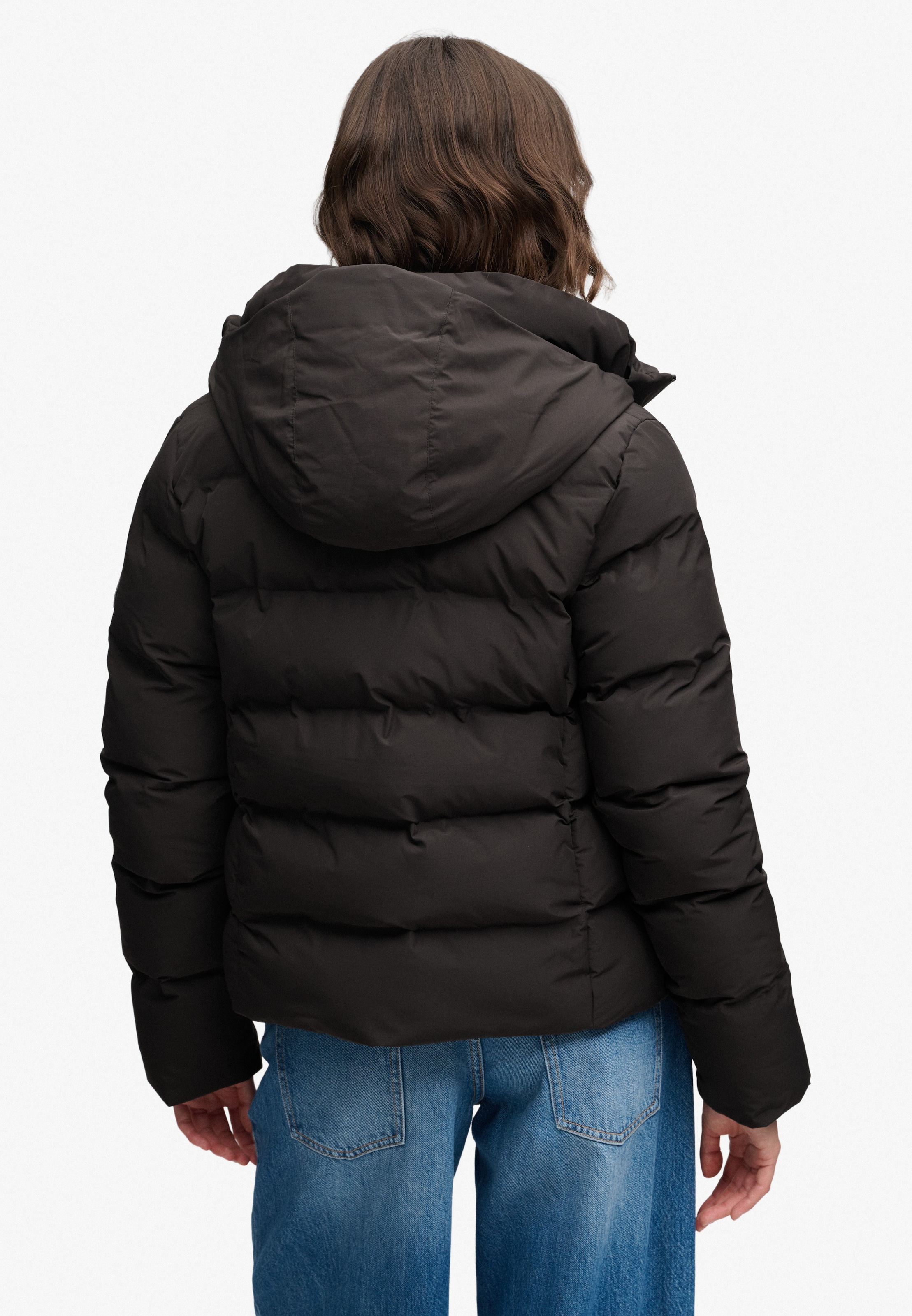 Superdry Steppjacke »HOODED CITY PADDED JACKET« mit Kapuze Kunstfaser, relaxed fit