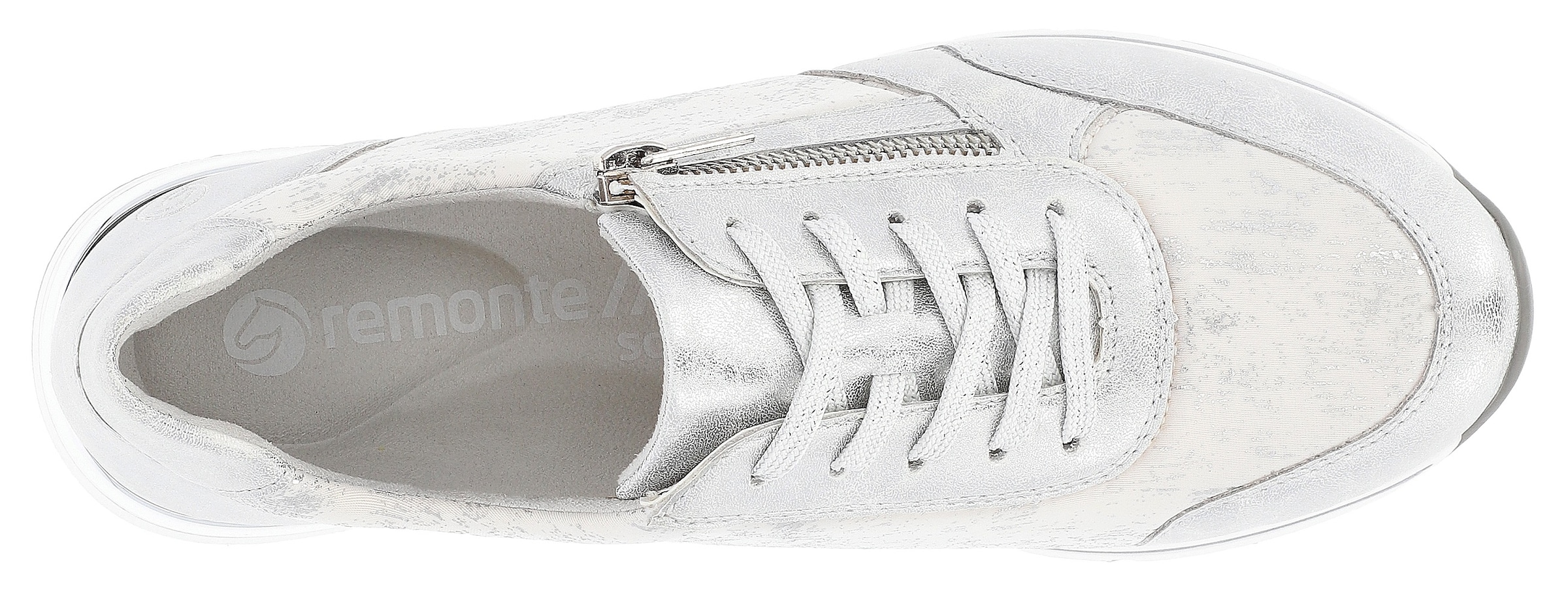 Remonte Keilsneaker  mit seitlichem Reissverschluss, Freizeitschuh, Halbschuh, Schnürschuh