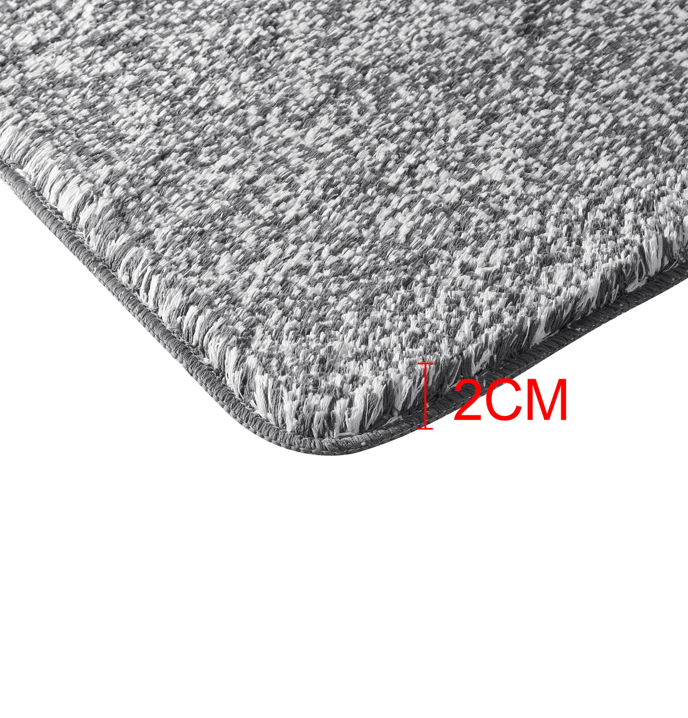 my home Tapis de bain »Vanessa meliert, Badvorleger, Badezimmer Teppich, Duschvorleger« Höhe 20 mm Badteppich, weiche Haptik, unifarben