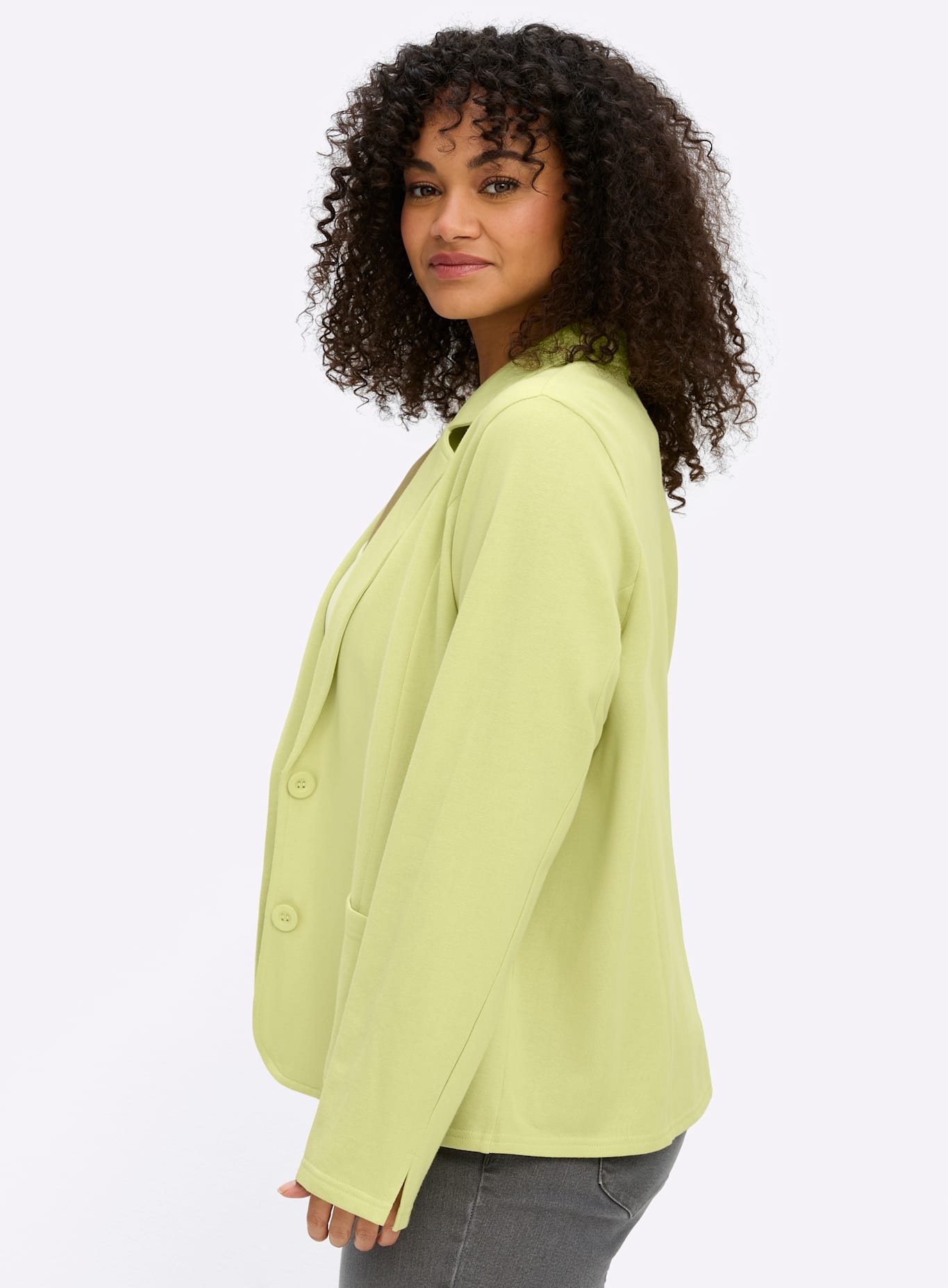 Sheego Blazer en sweat »Sweatblazer«