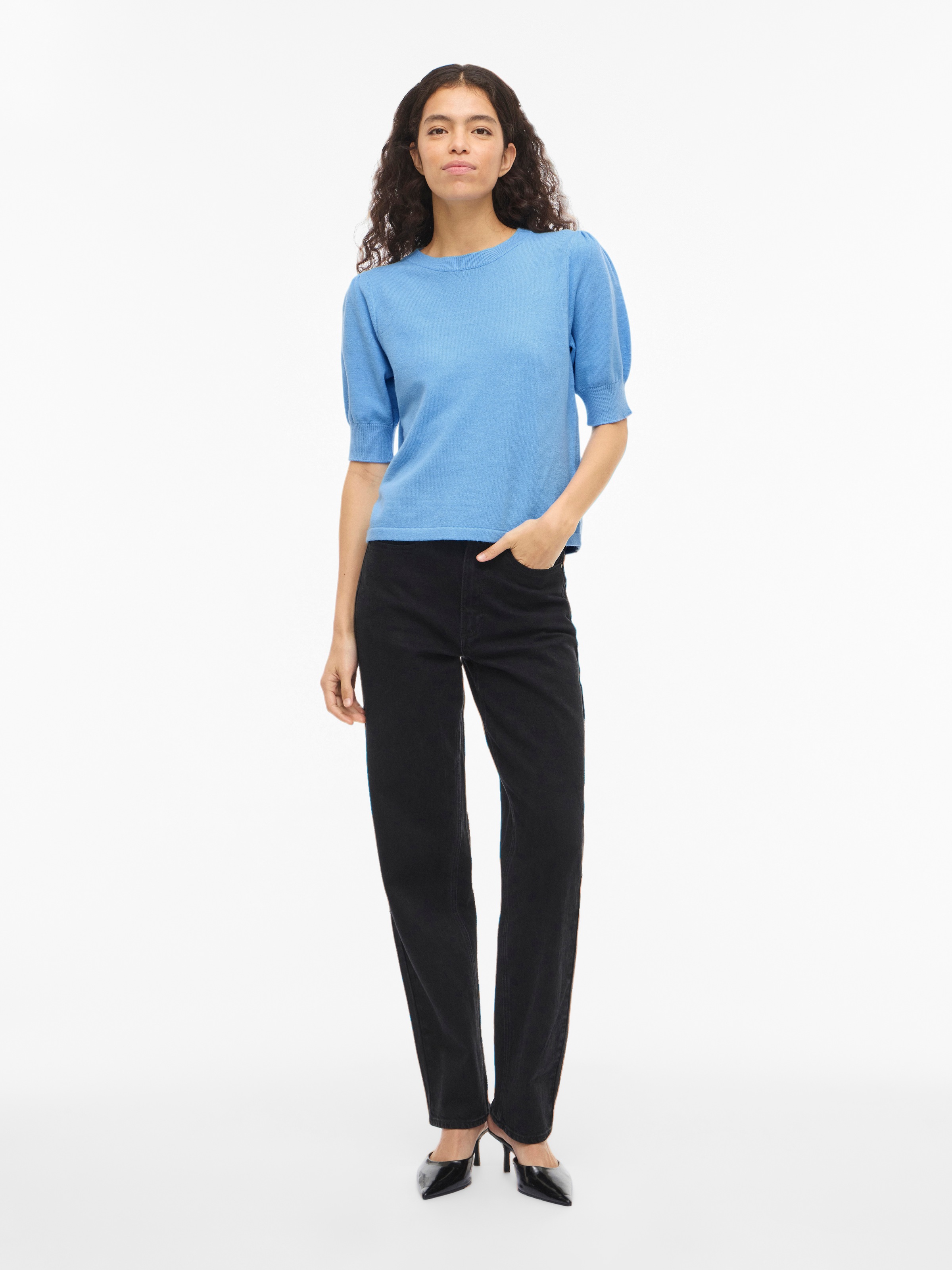Vila Pull en tricot »VIRIL 2/4 SLEEVE O-NECK KNIT TOP - NOOS«
