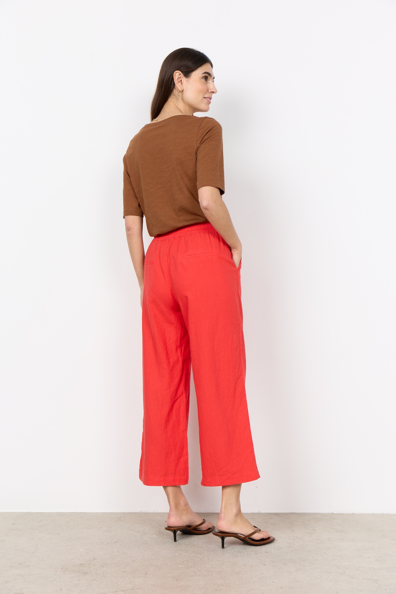 soyaconcept Pantalon à enfiler »SC-INA 12-C«  mélange viscose avec lin
