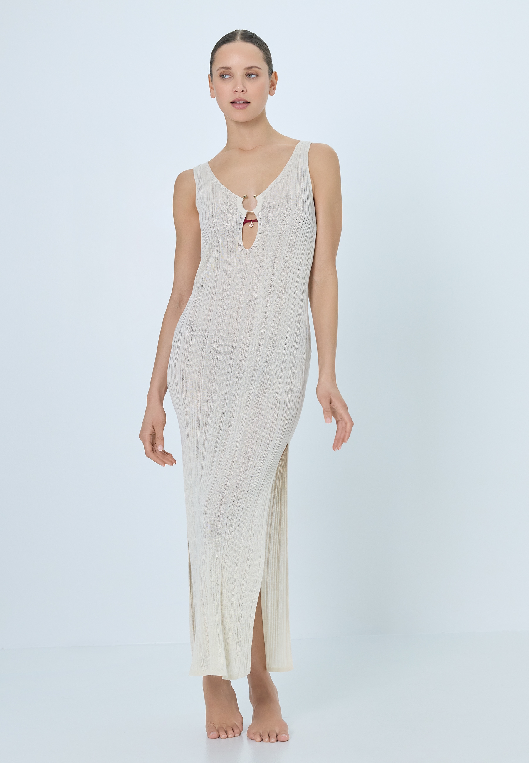 LSCN by LASCANA Robe de plage Robe midi, robe en tricot