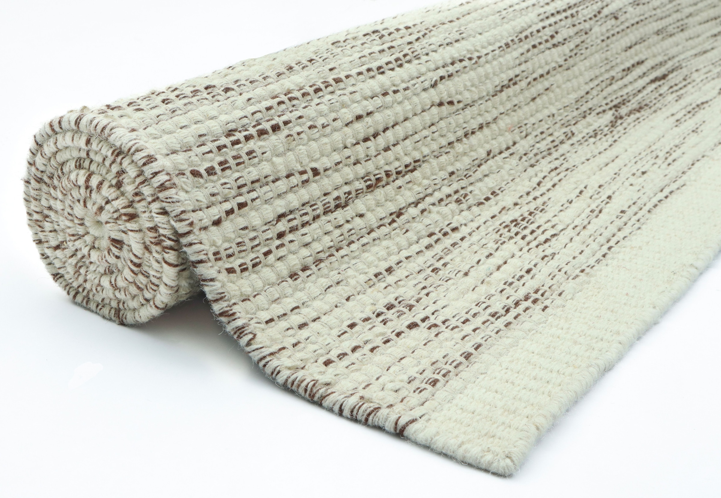GOODproduct Tapis »Lirra, mit hohem Wollanteil, Wolle-Baumwoll-Mix« Rectangulaire 6 mm Höhe Design intemporel, structure tissée, salon, chambre, salle à manger