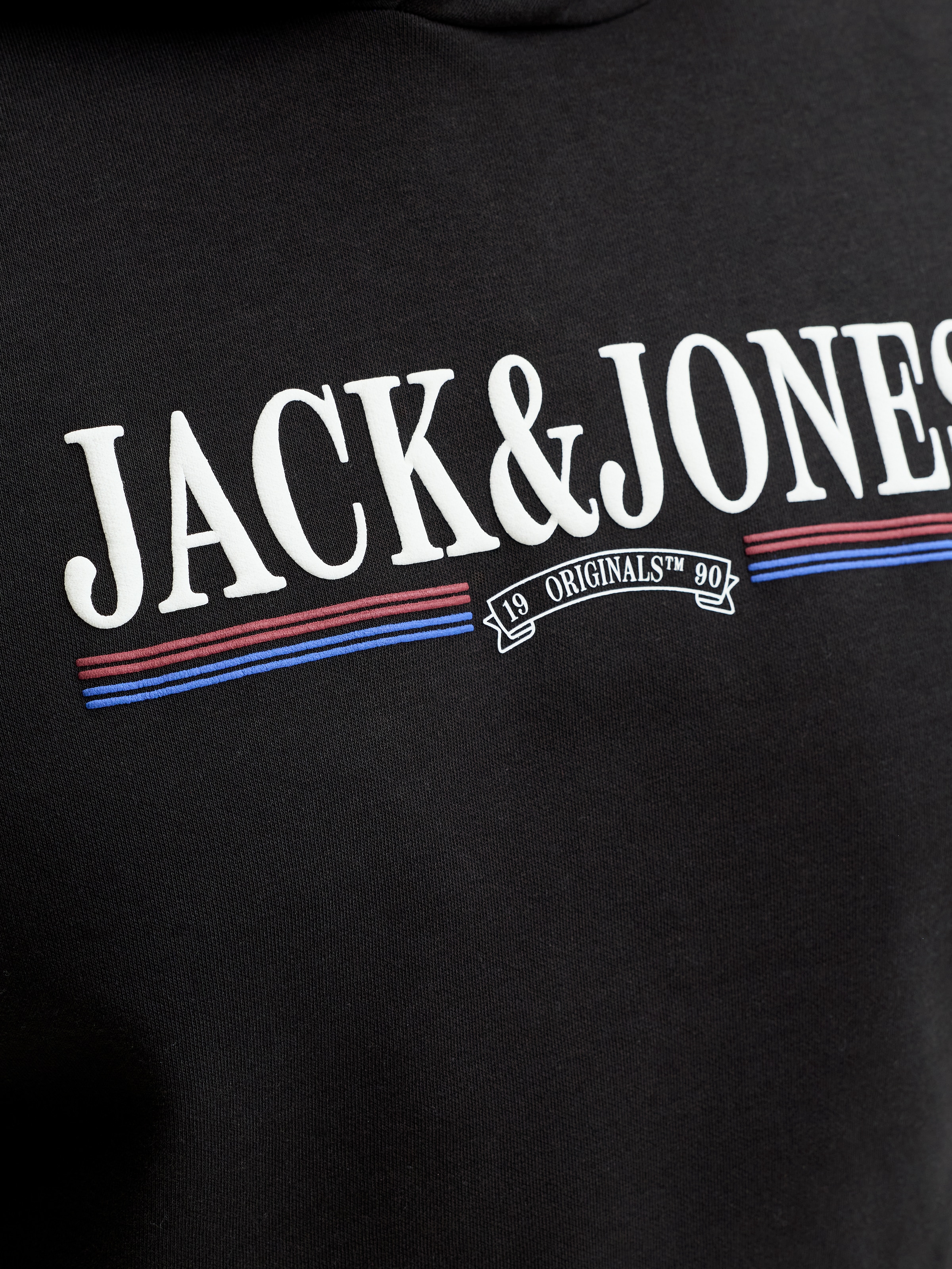 Jack & Jones PlusSize Sweat à capuche »JORFREDERIKSBERG GRAPHIC BOX SWEAT H PLS«, mélange coton, coupe régulière
