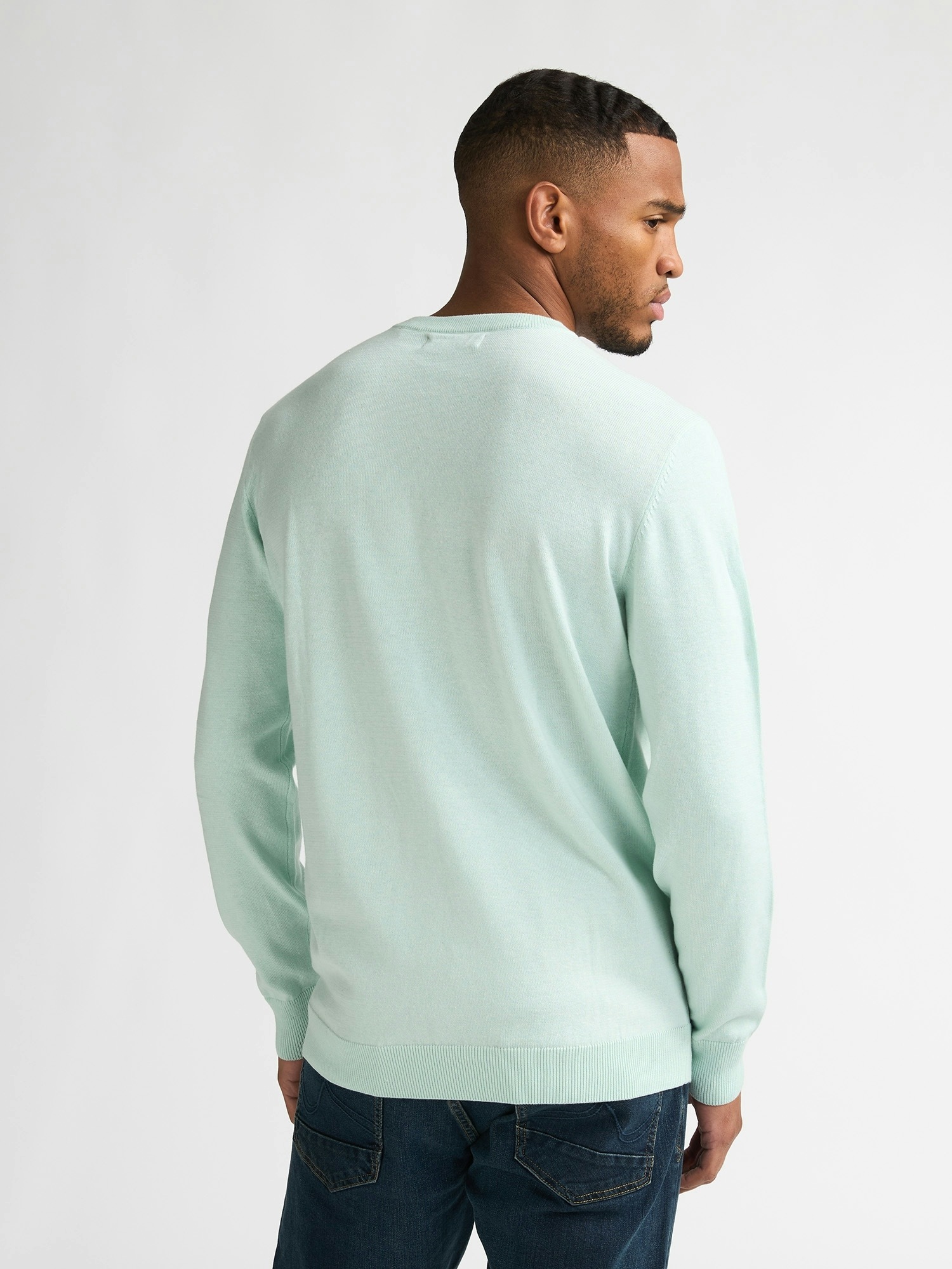 Petrol Industries Pull col V »V-Neck Basi« mélange de matériaux avec coton