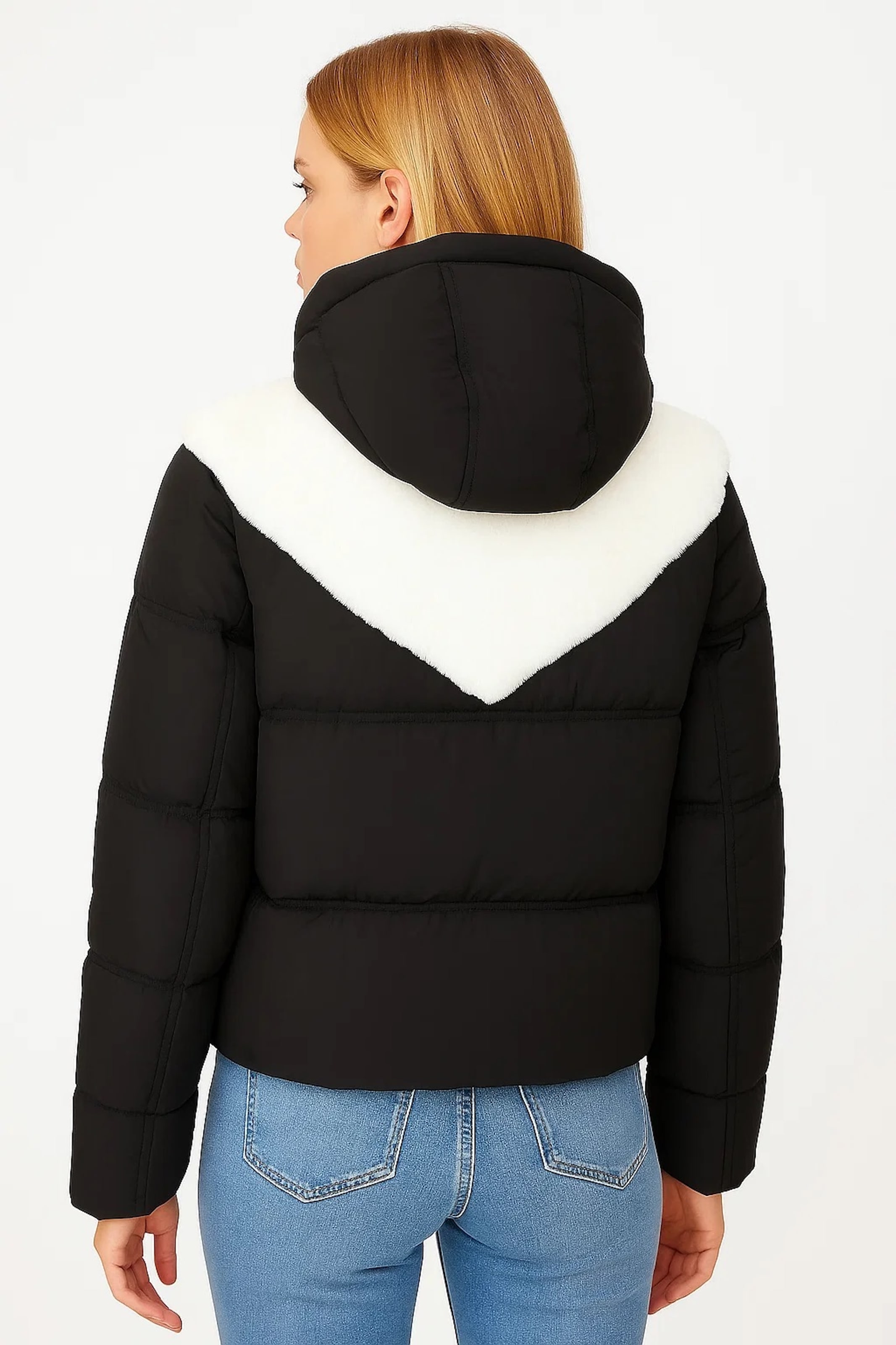 LPO Winterjacke »Patricia« Steppjacke mit Webpelz