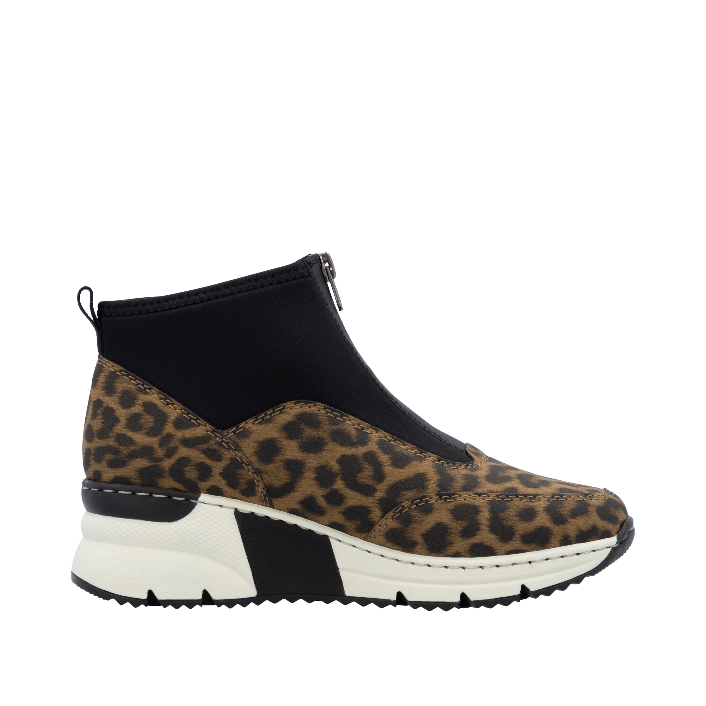 Rieker Bottines à enfiler  bottine, sneaker montante avec fermeture éclair à l'avant