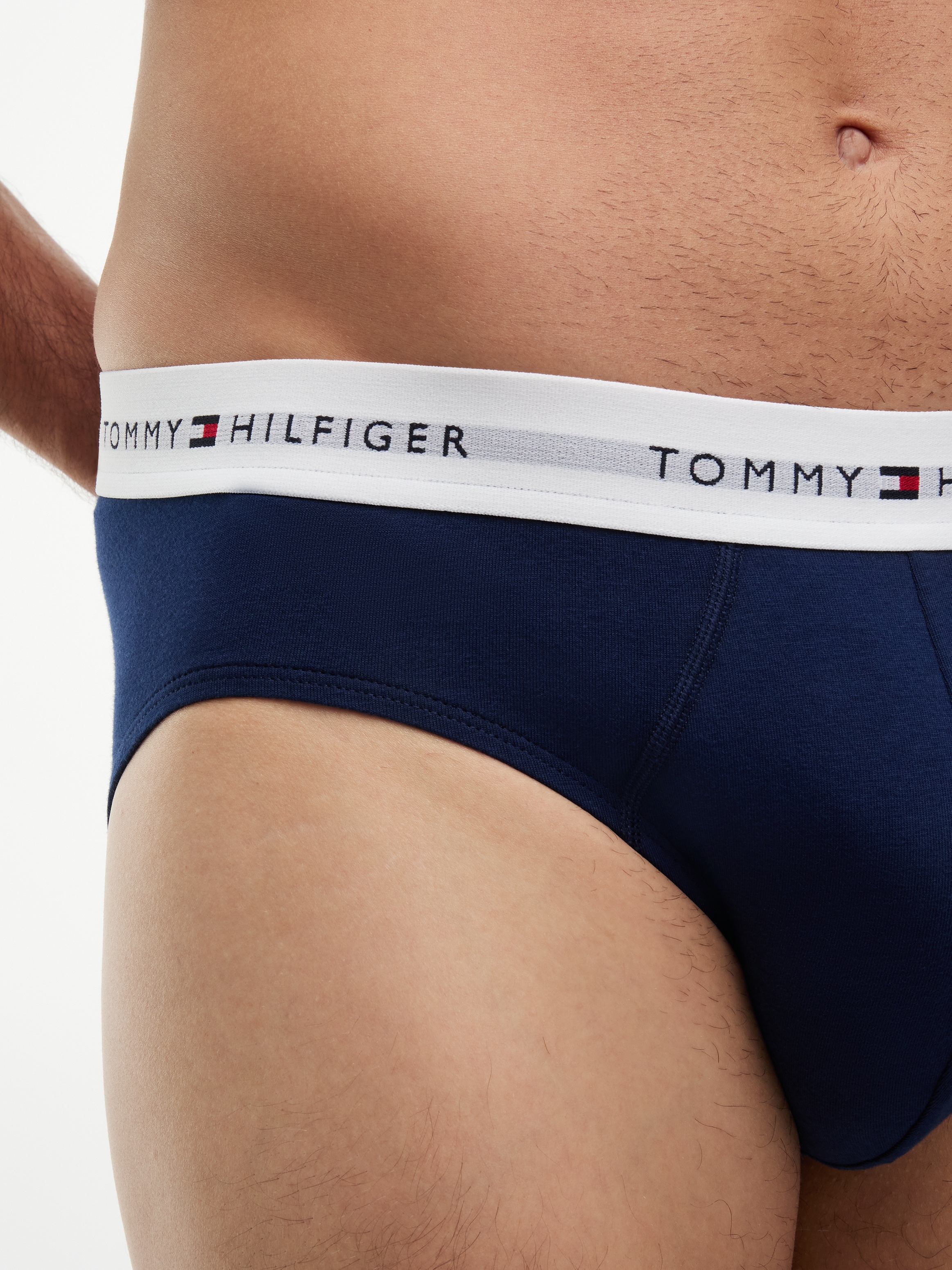 Tommy Hilfiger Underwear Slip 3 Stk. Körpernahe Passform mit elastischem Bund