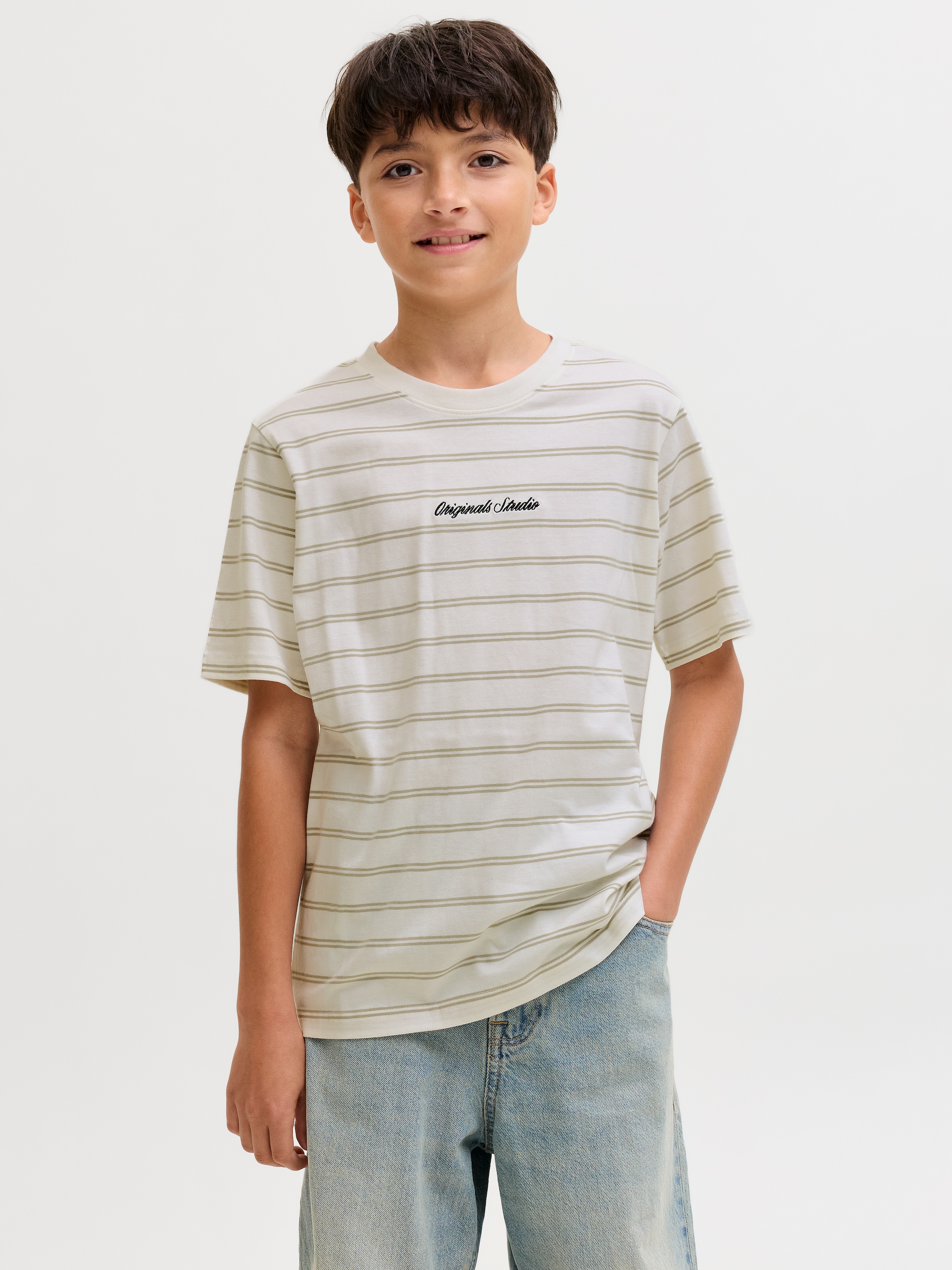Jack & Jones Junior T-shirt »JORNORREBRO STRIPE TEE SS CN JNR«