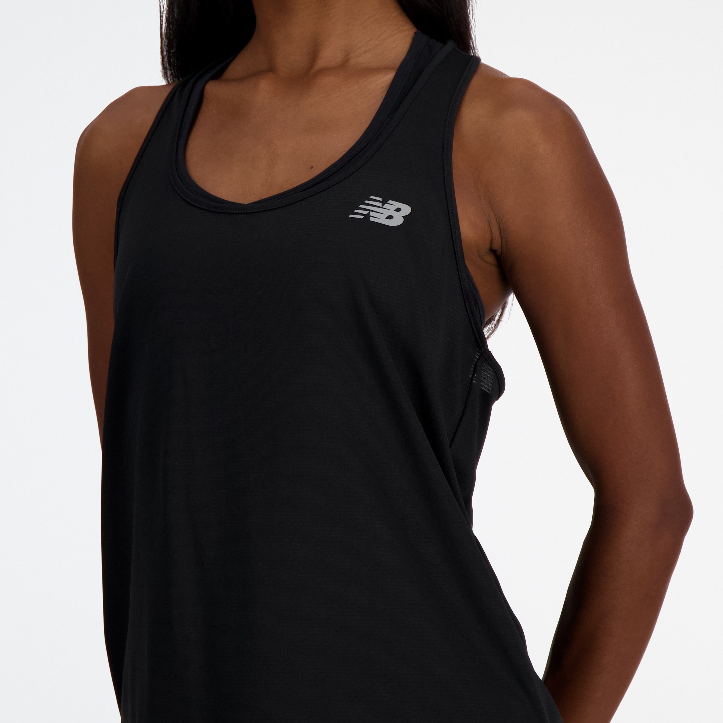 New Balance Tanktop »Sport Essentials Tank Womens TOP-36325« mit Ringerrücken, ärmellos, aus Polyester, lockere Passform