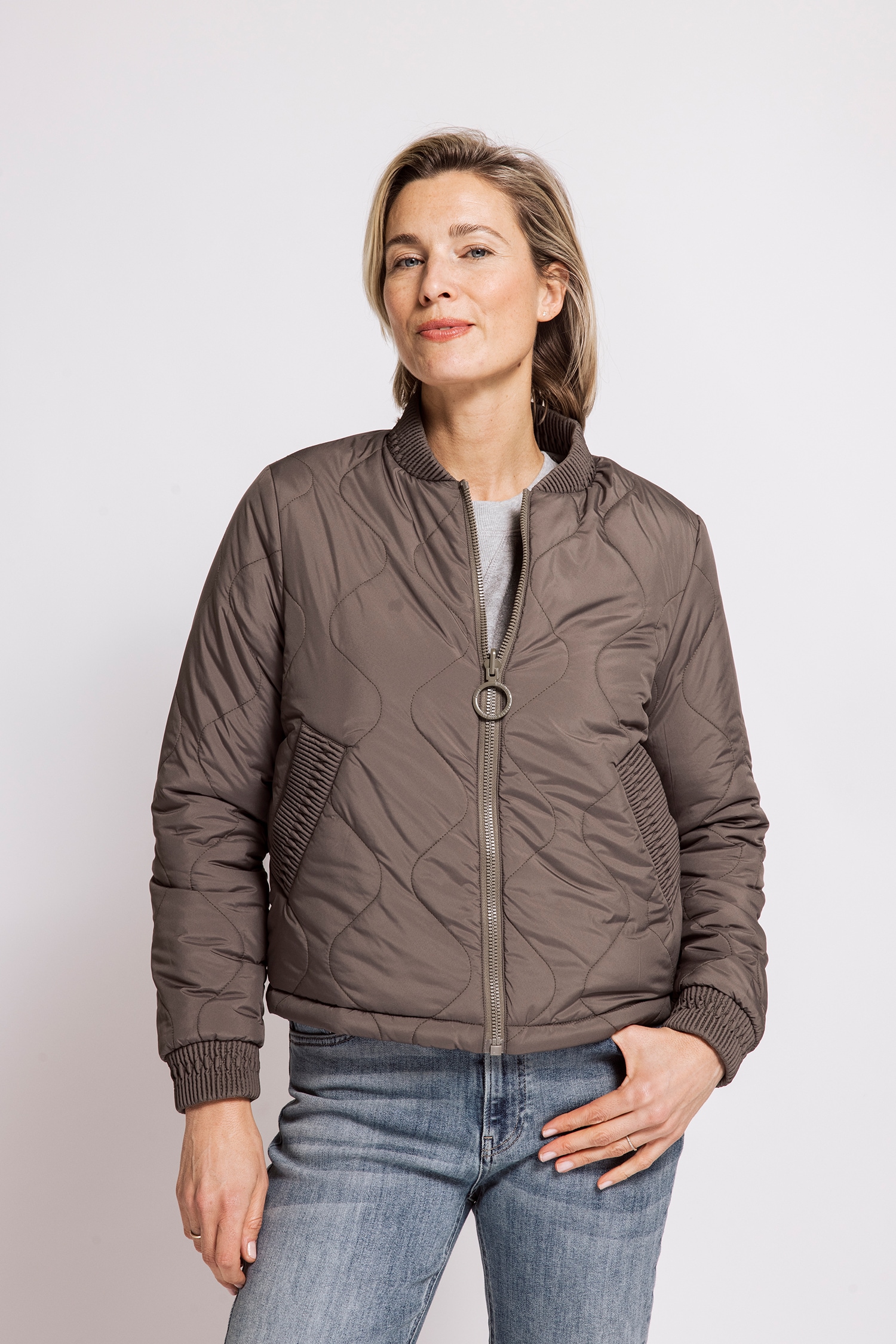 Zhrill Blazer court »SARAH« Blouson-Jacke im modernen Stil / Paisley-Muster / Reissverschluss