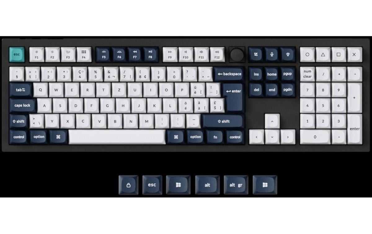   Gaming-Tastatur »Keychron Q6 Max Black QMK Brown Switch« (Ziffernblock)