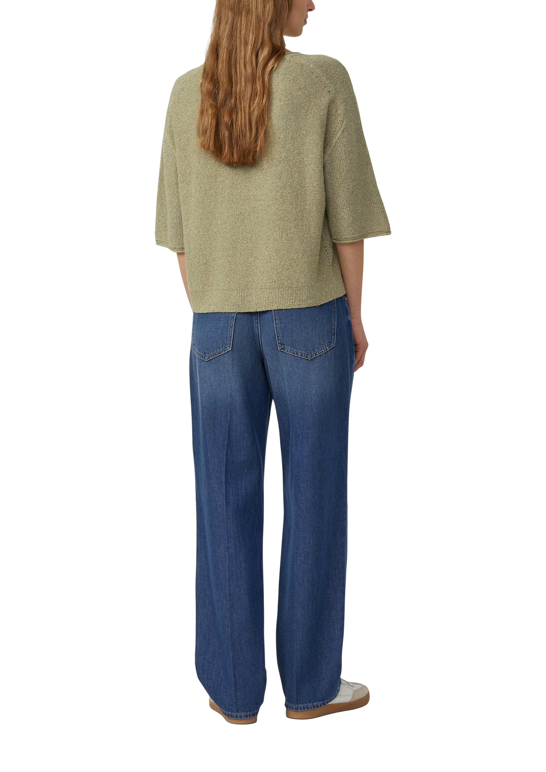 s.Oliver Pull en tricot Manches 3/4 avec col rond