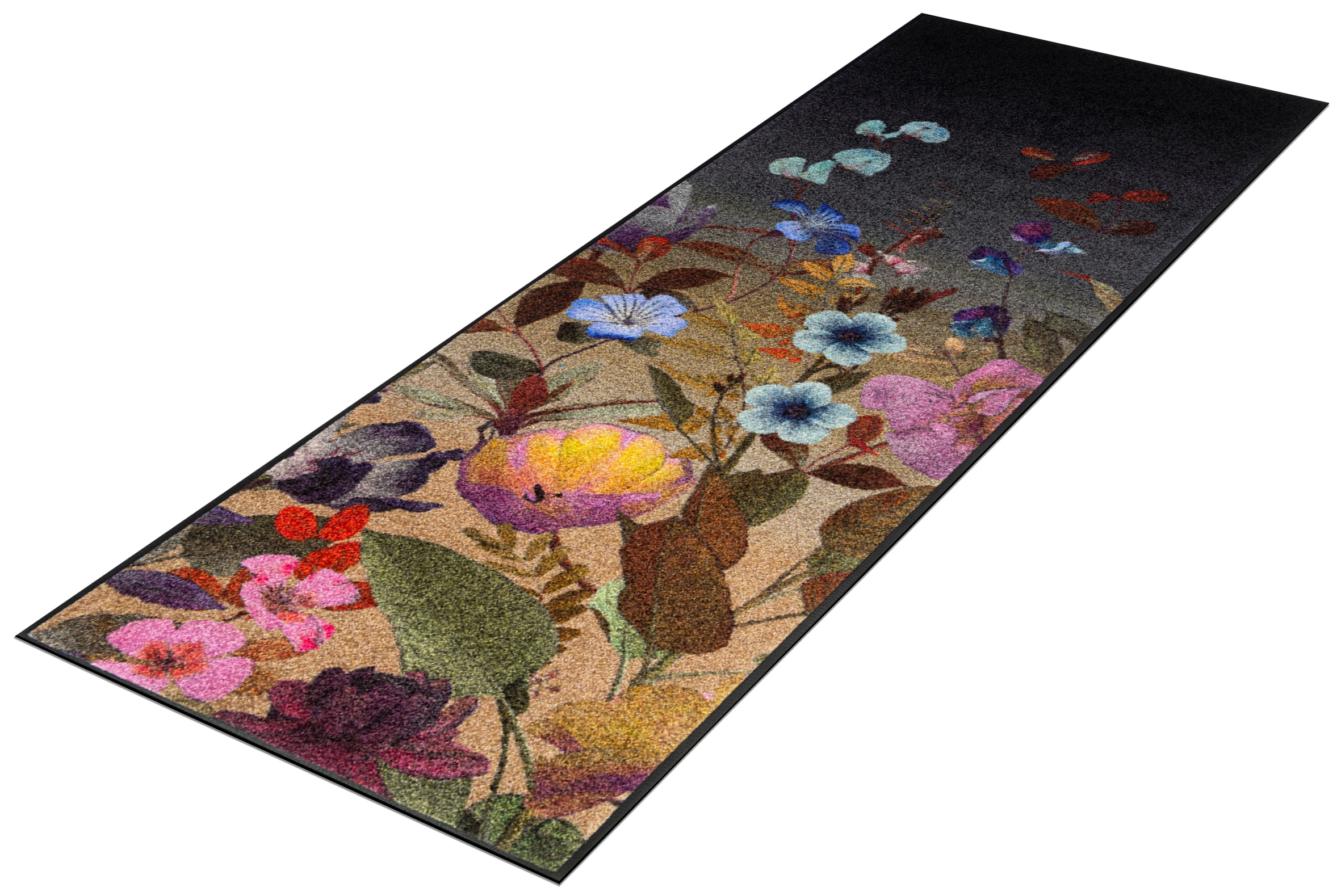 wash+dry by Kleen-Tex Chemin de table »Midnight Blooms« Rectangulaire 7 mm Höhe