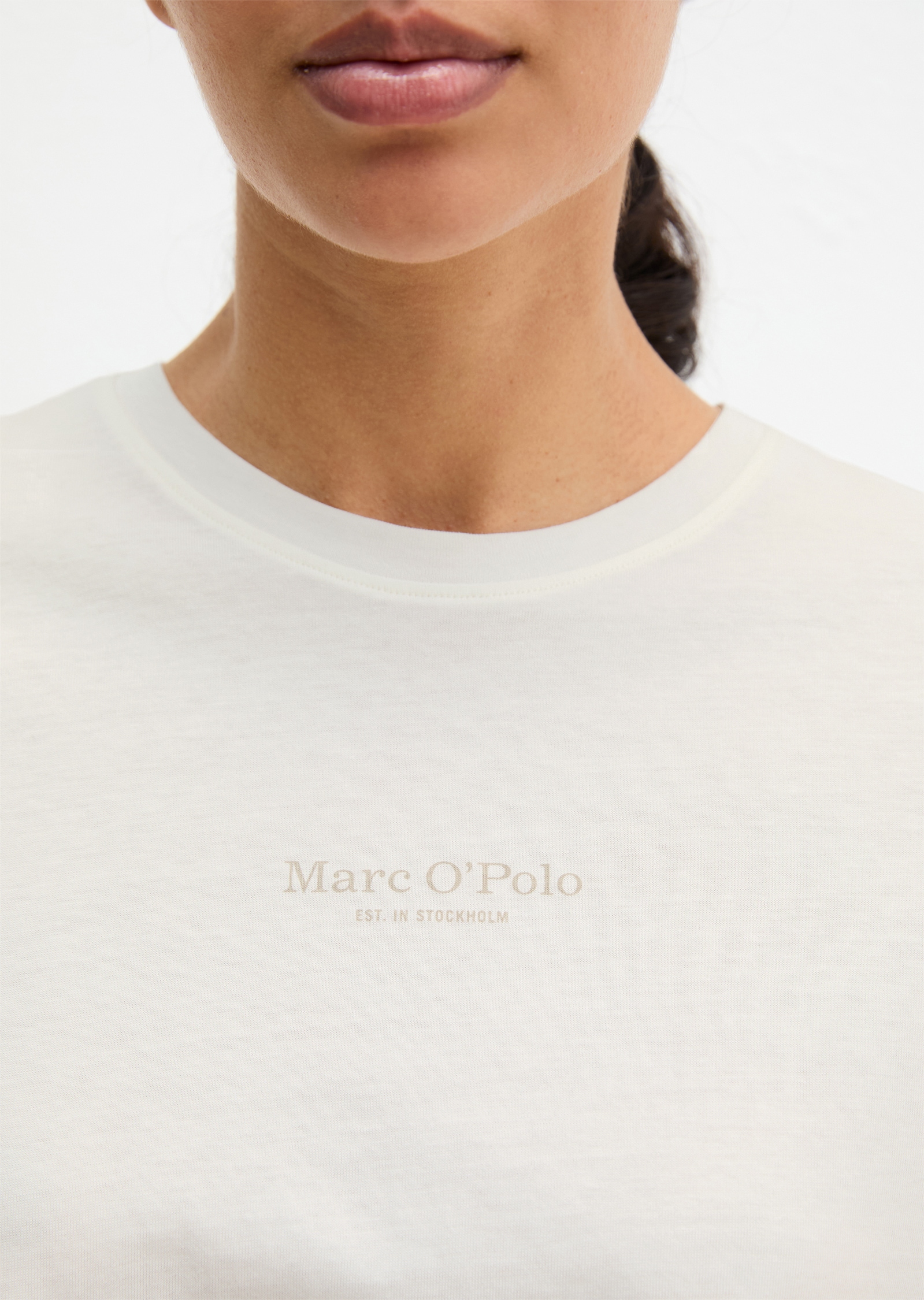 Marc O'Polo Haut de pyjama »Mix N Match Cotton« avec col rond et manches courtes