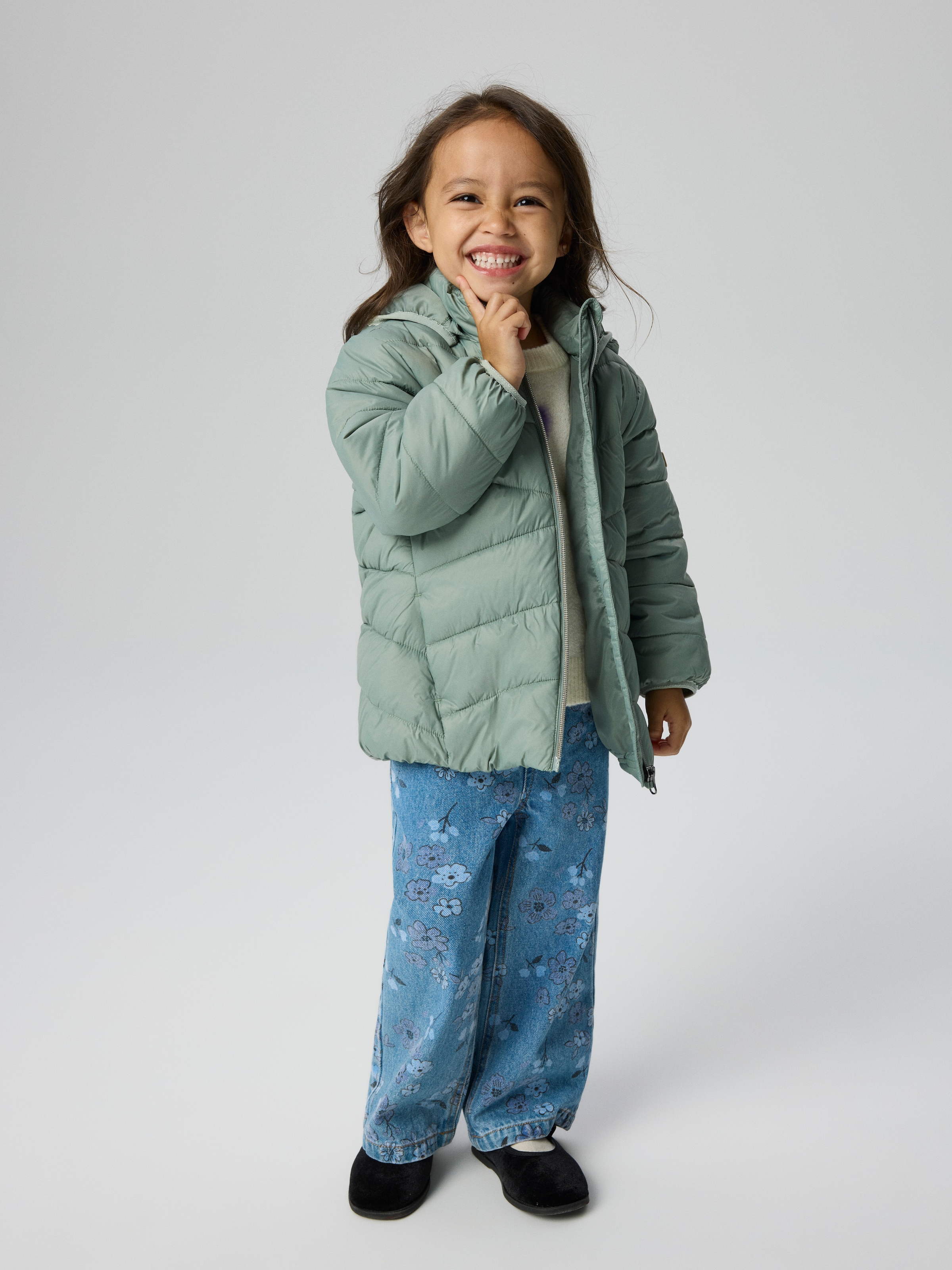 Name It Steppjacke »NMFMARBLE JACKET PB1« mit Kapuze Kunstfaser