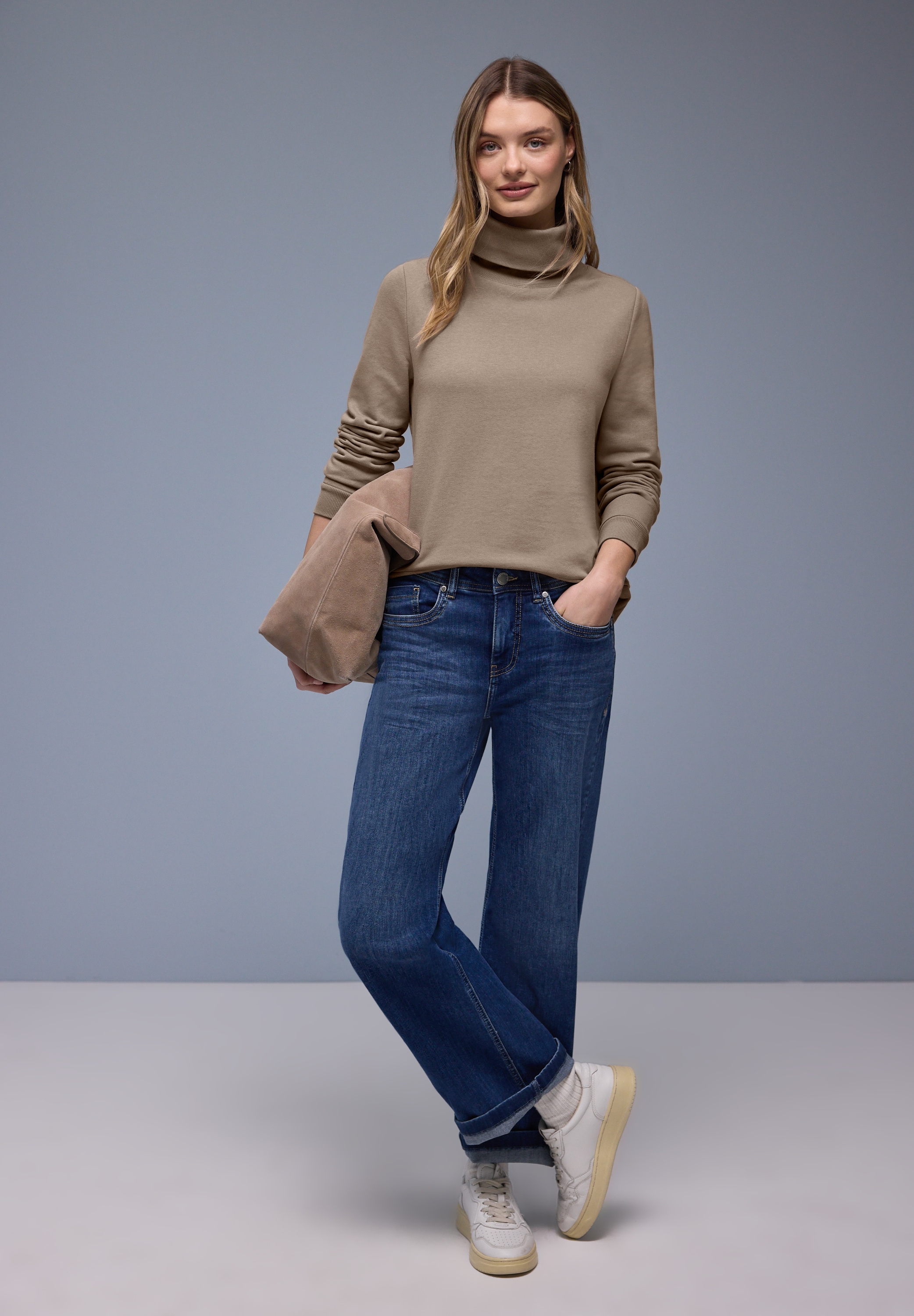 STREET ONE Pull , mit Stehkragen
