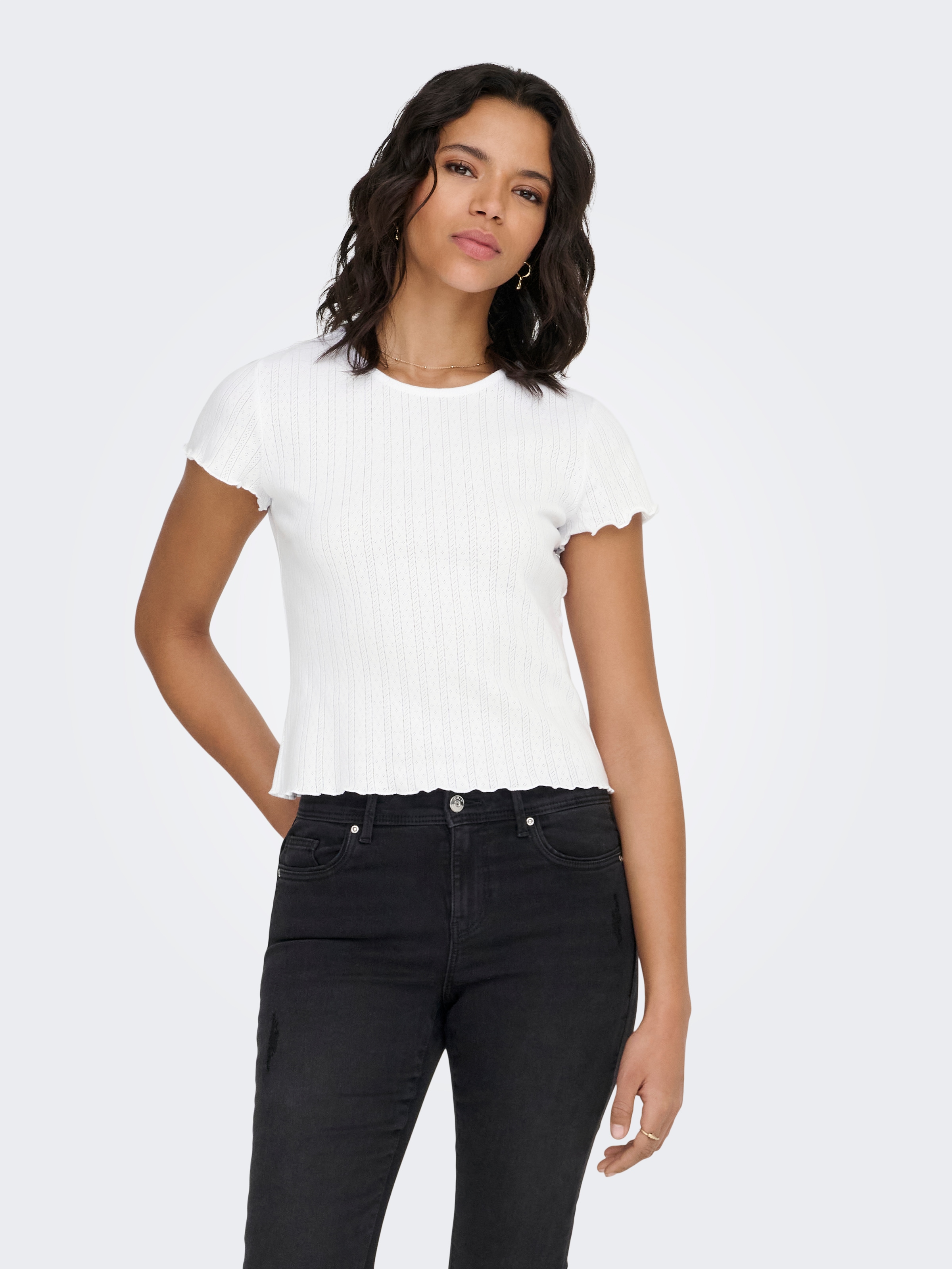 ONLY Kurzarmshirt »ONLCARLOTTA S/S TOP JRS NOOS«