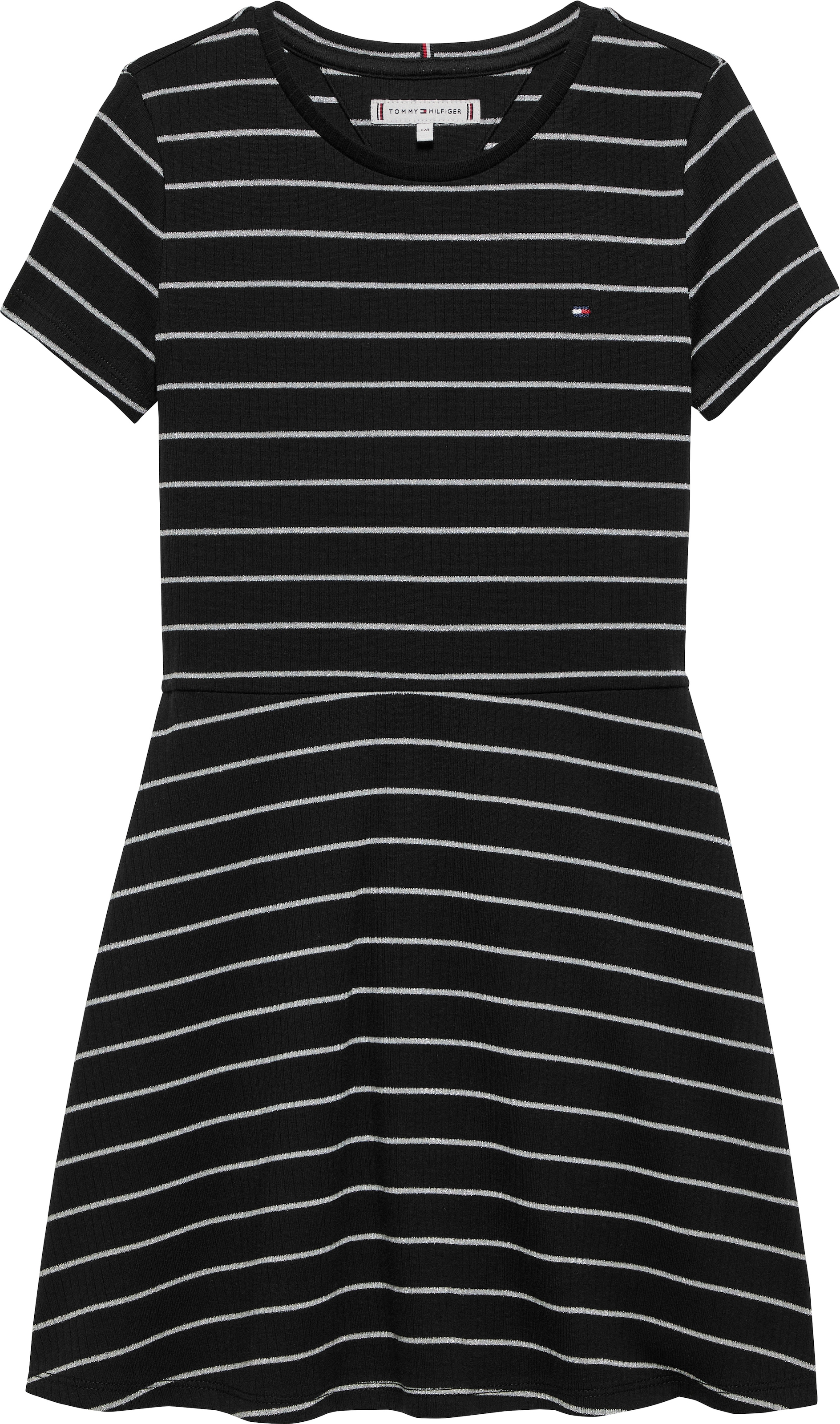 Tommy Hilfiger Skaterkleid »LUREX SKATER DRESS S/S« Ohne Tasche Kinder bis 16 Jahre